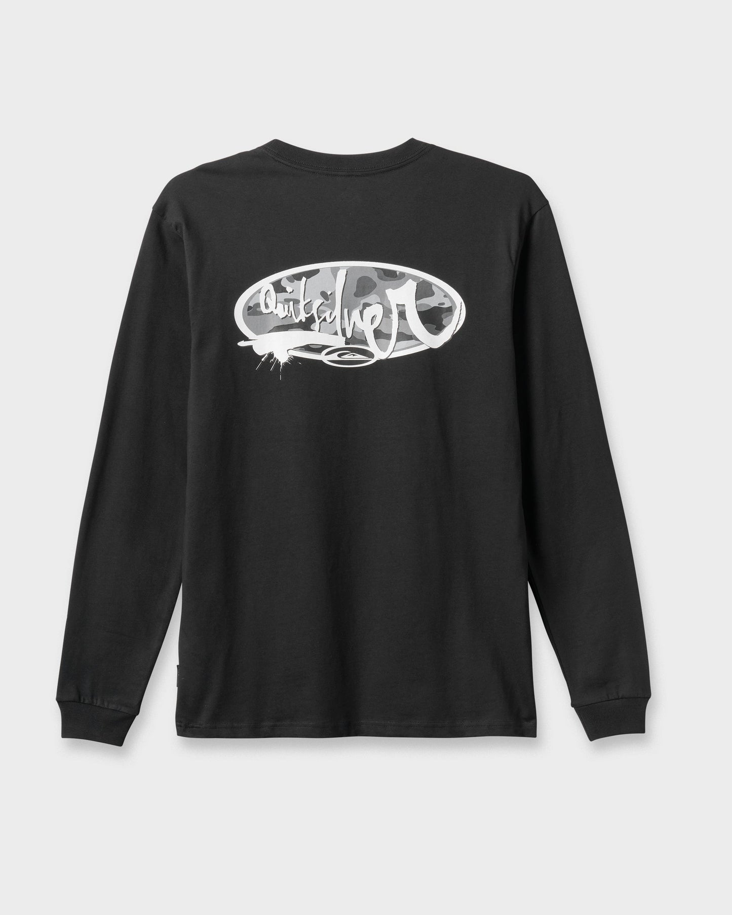 Impaired Camo Long Sleeve T-shirt - Black Black Quick Silver