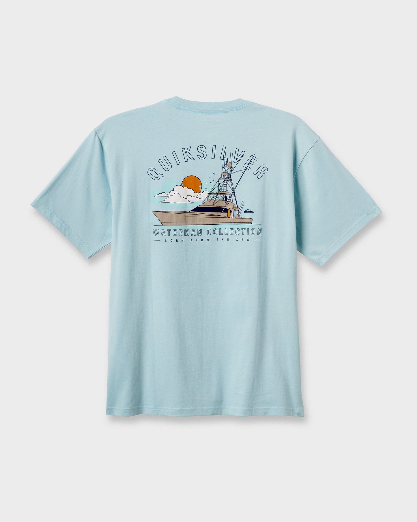 Waterman The Rig Classic T-shirt - Sterling Blue Sterling Blue Quick Silver