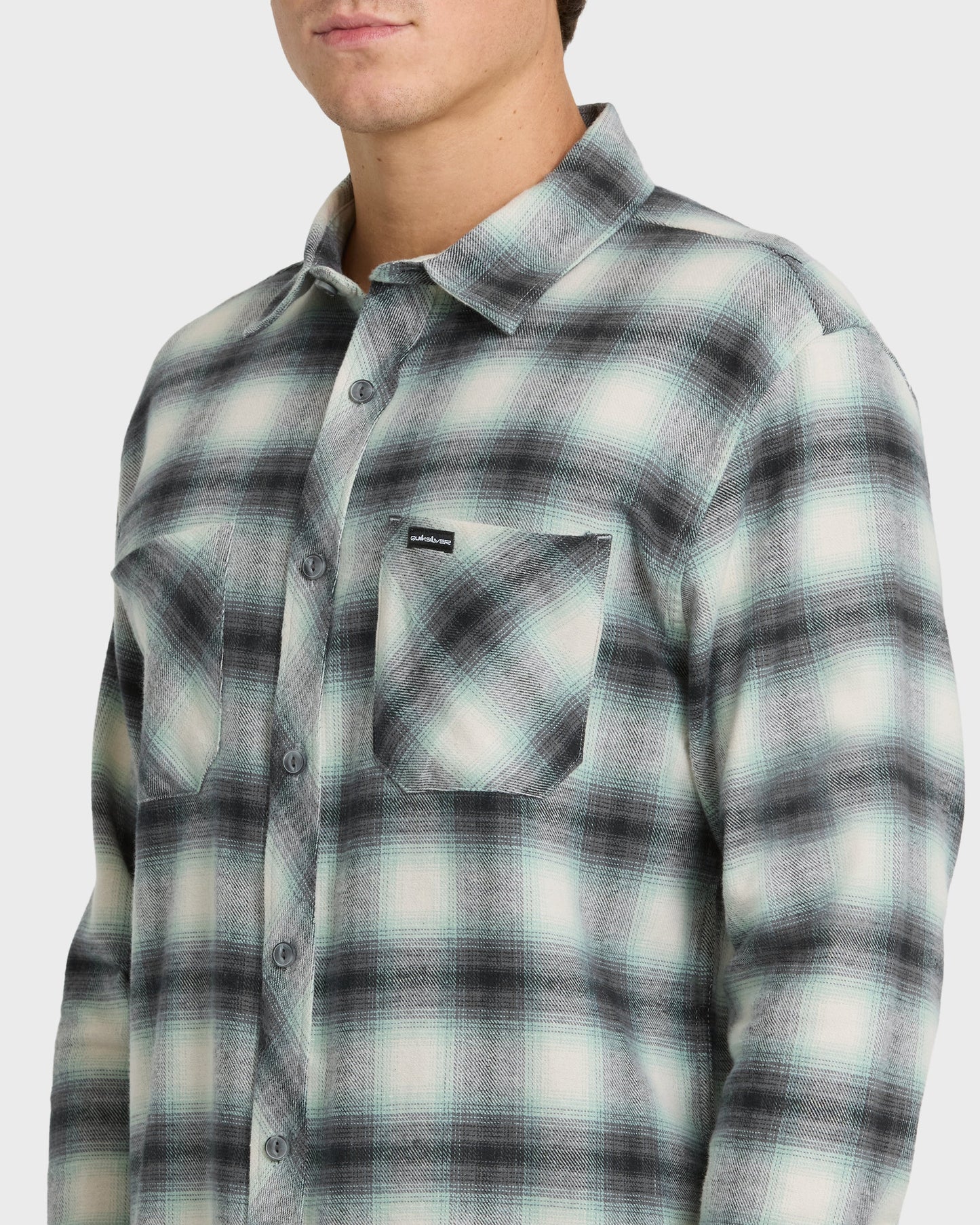 Terrace Stretch Flannel Shirt - Moonstruck Moonstruck Quick Silver