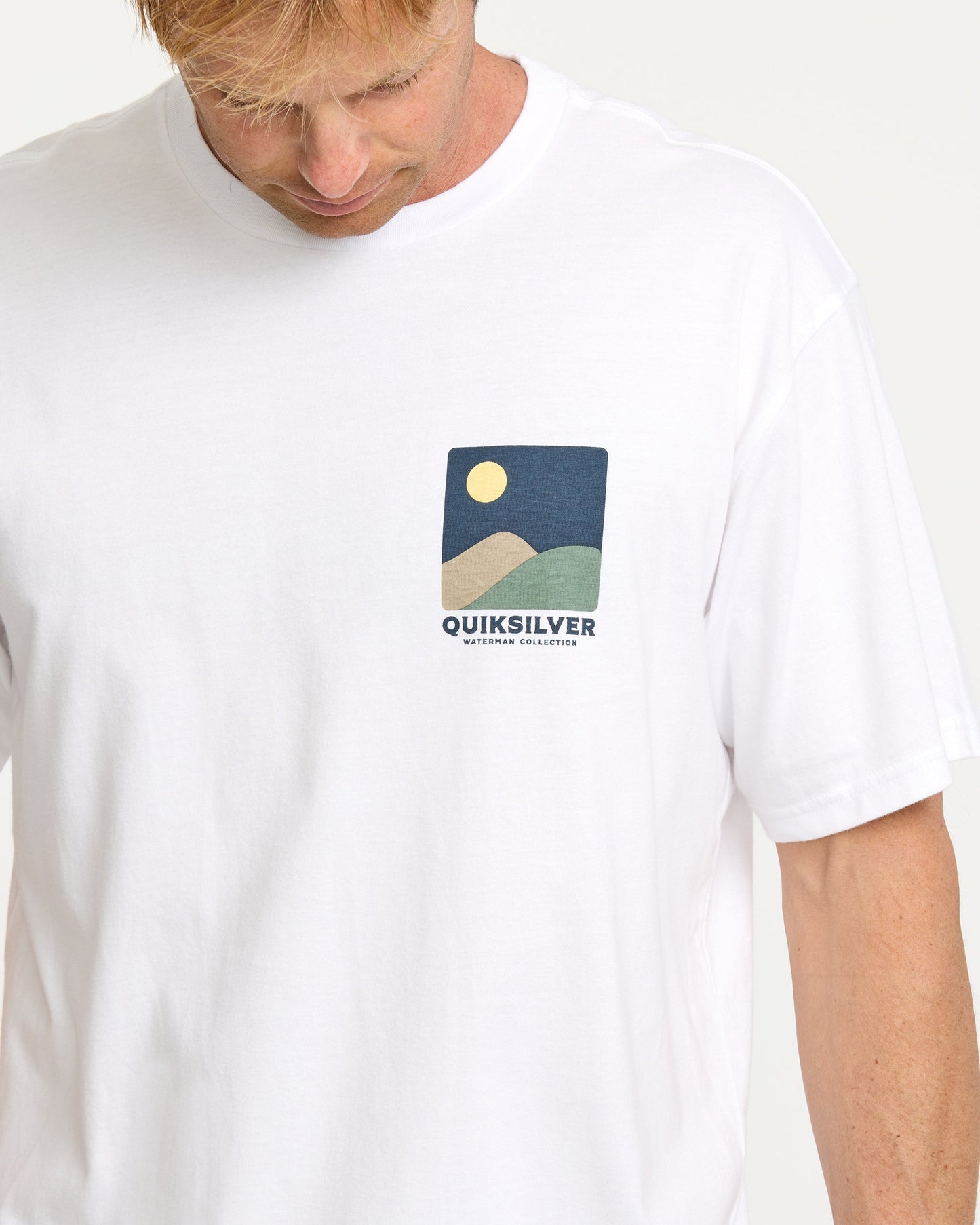 Waterman Four Elements Classic T-shirt - White White Quick Silver