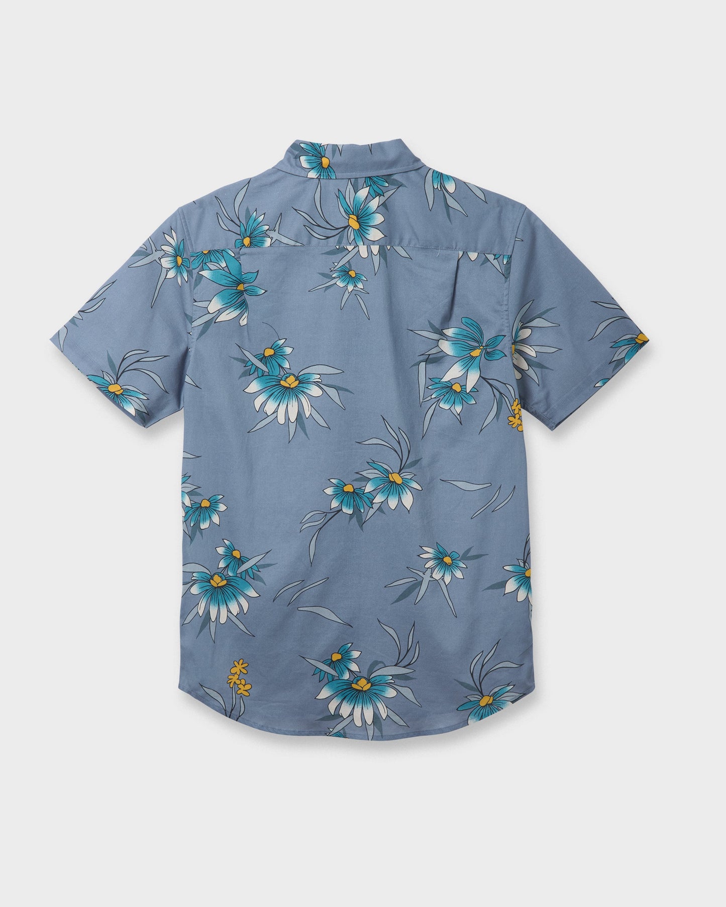 Costal Flora Classic Short Sleeve Shirt - Coronet Blue Coronet Blue Quick Silver