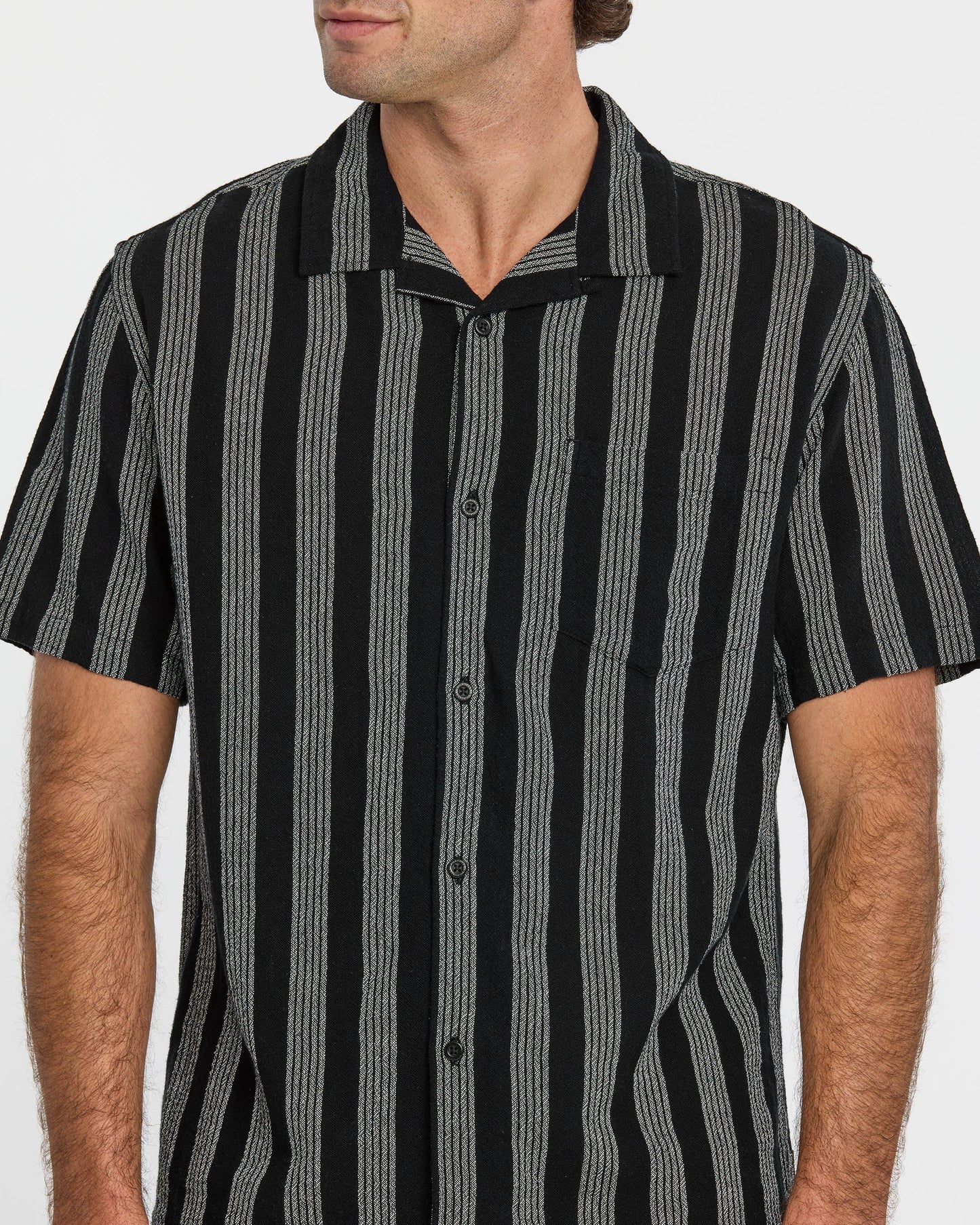 Nightfall Island Short Sleeve Shirt - Black Black Quick Silver