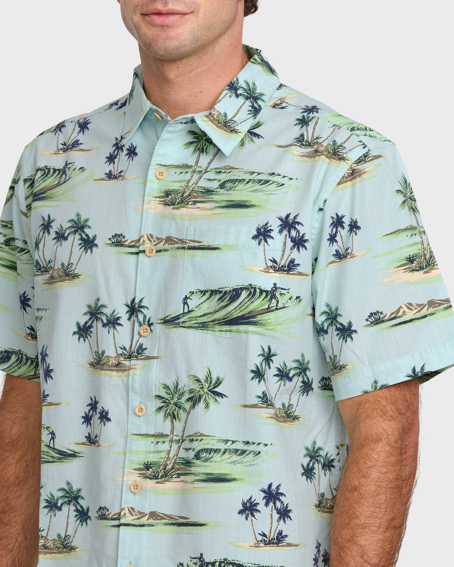 Waterman Day Dreamin' Shirt - Cool Blue Cool Blue Quick Silver