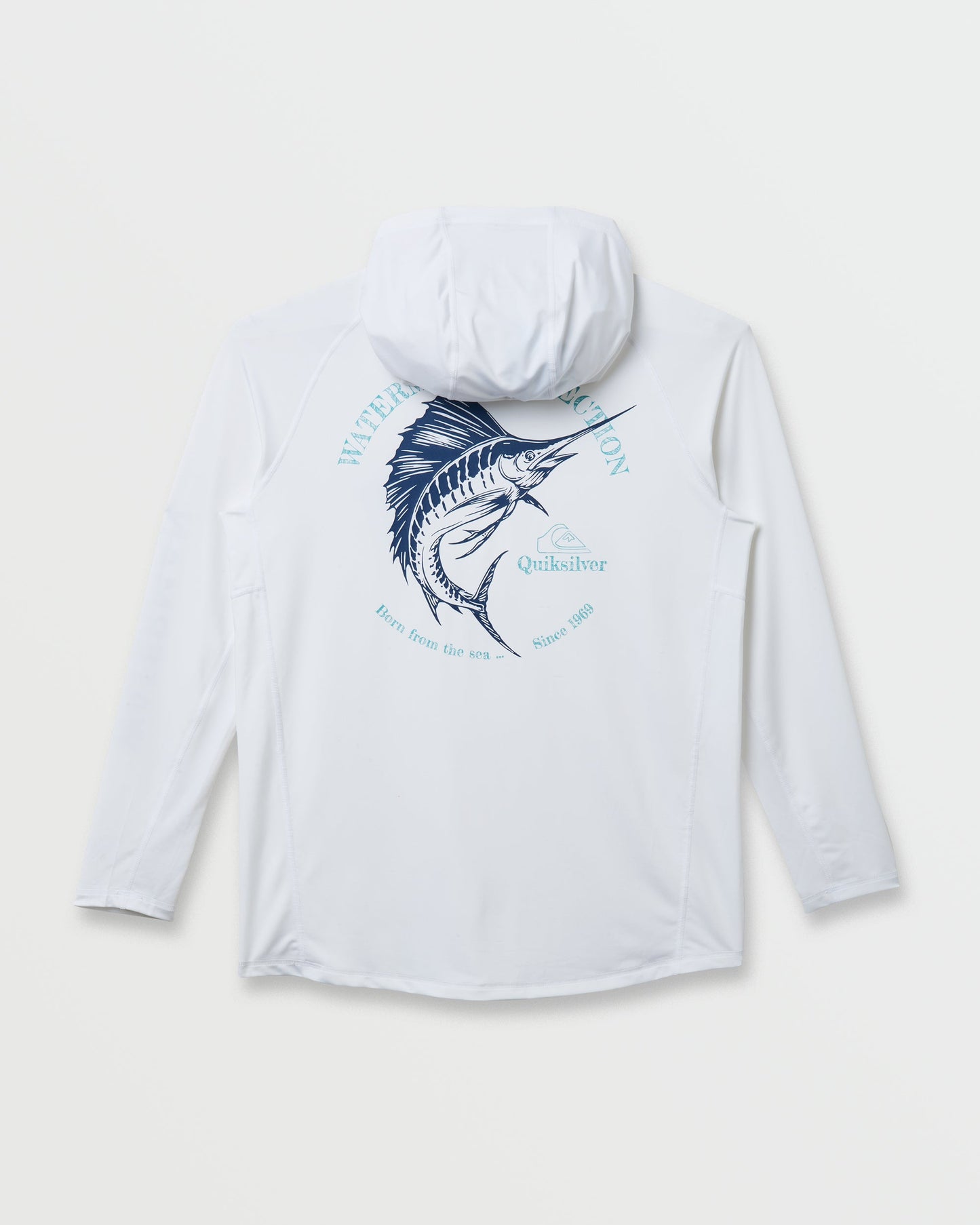 Waterman Marley Hooded Surf Tee - White White Quick Silver