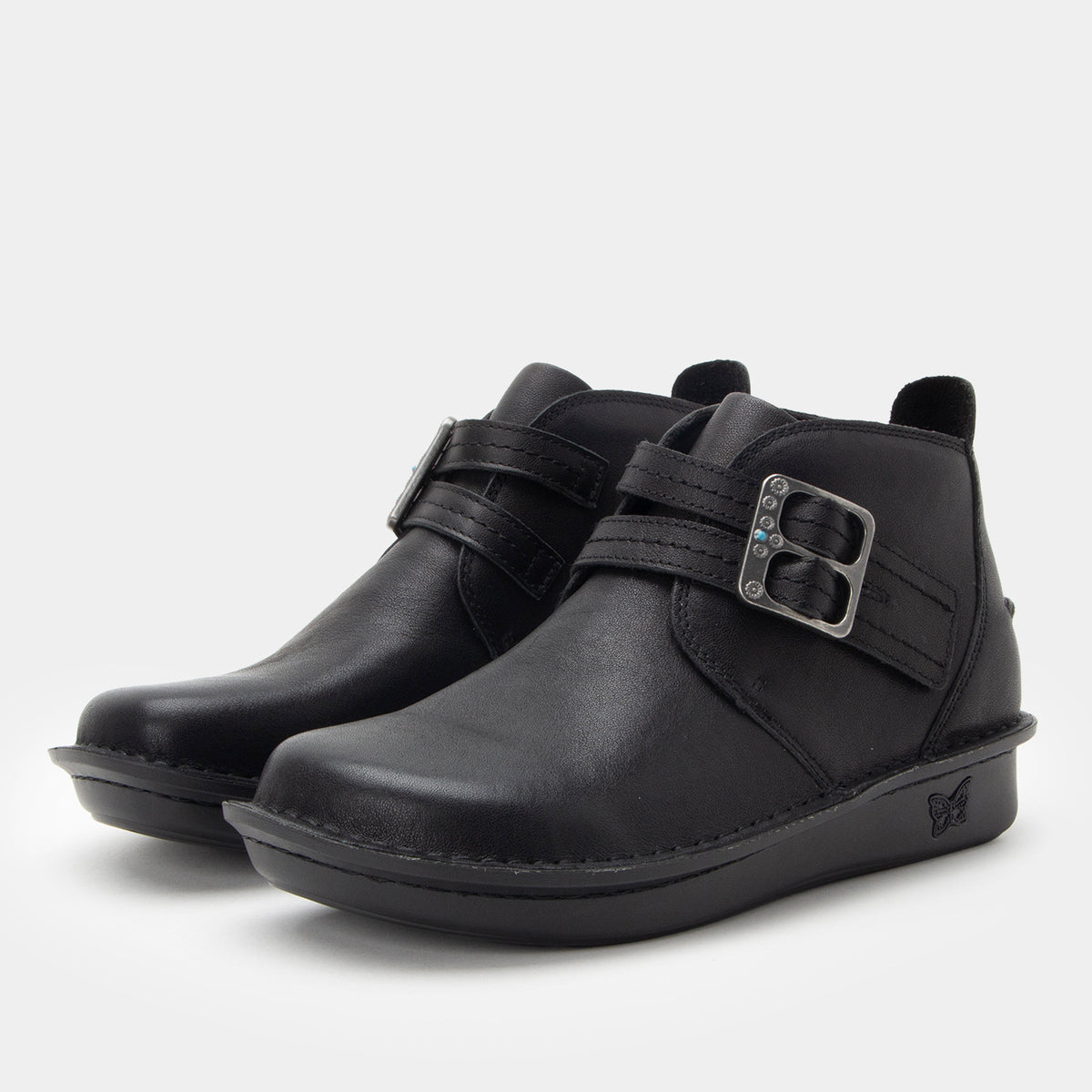 washed black boot,36