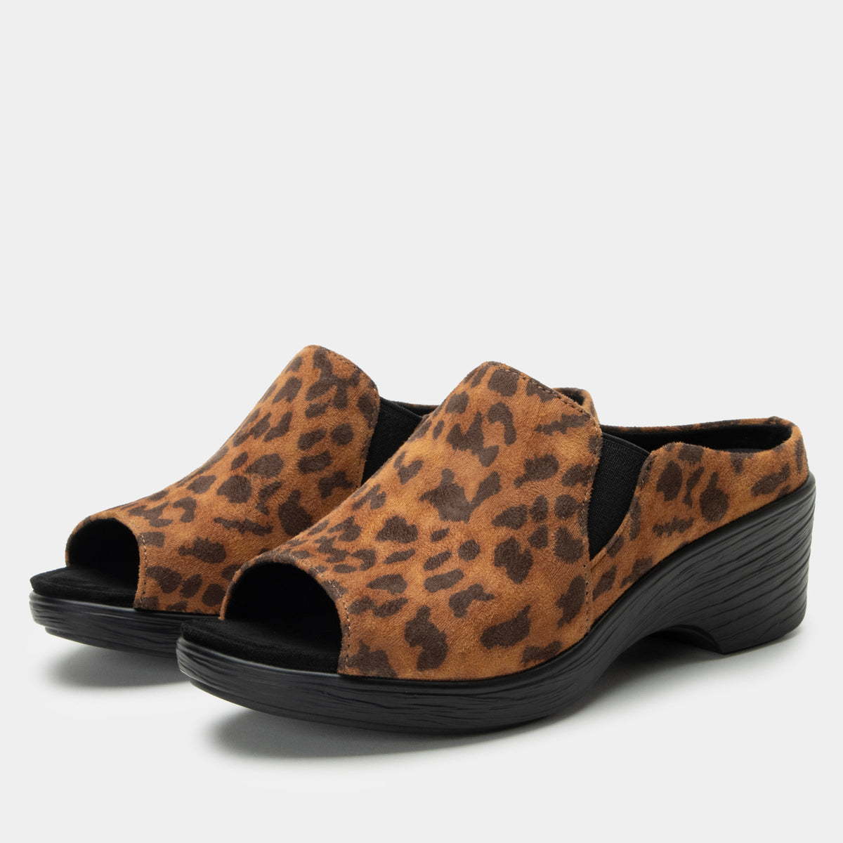 stretch leopard sandal,36