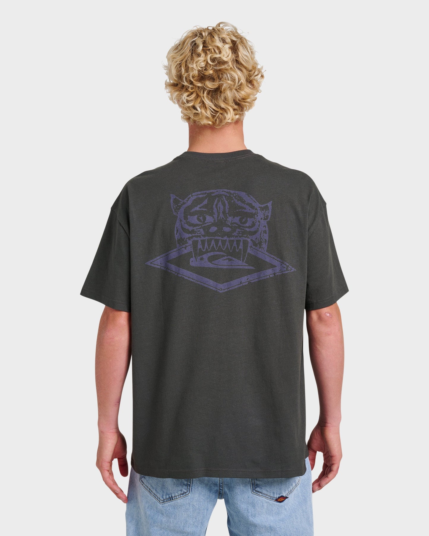 Jungle Cat Heavy Weight T-shirt - Phantom Phantom Quick Silver