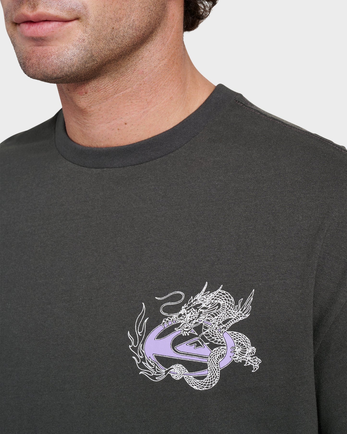 Dragon Master Heavy Weight T-shirt - Phantom Phantom Quick Silver