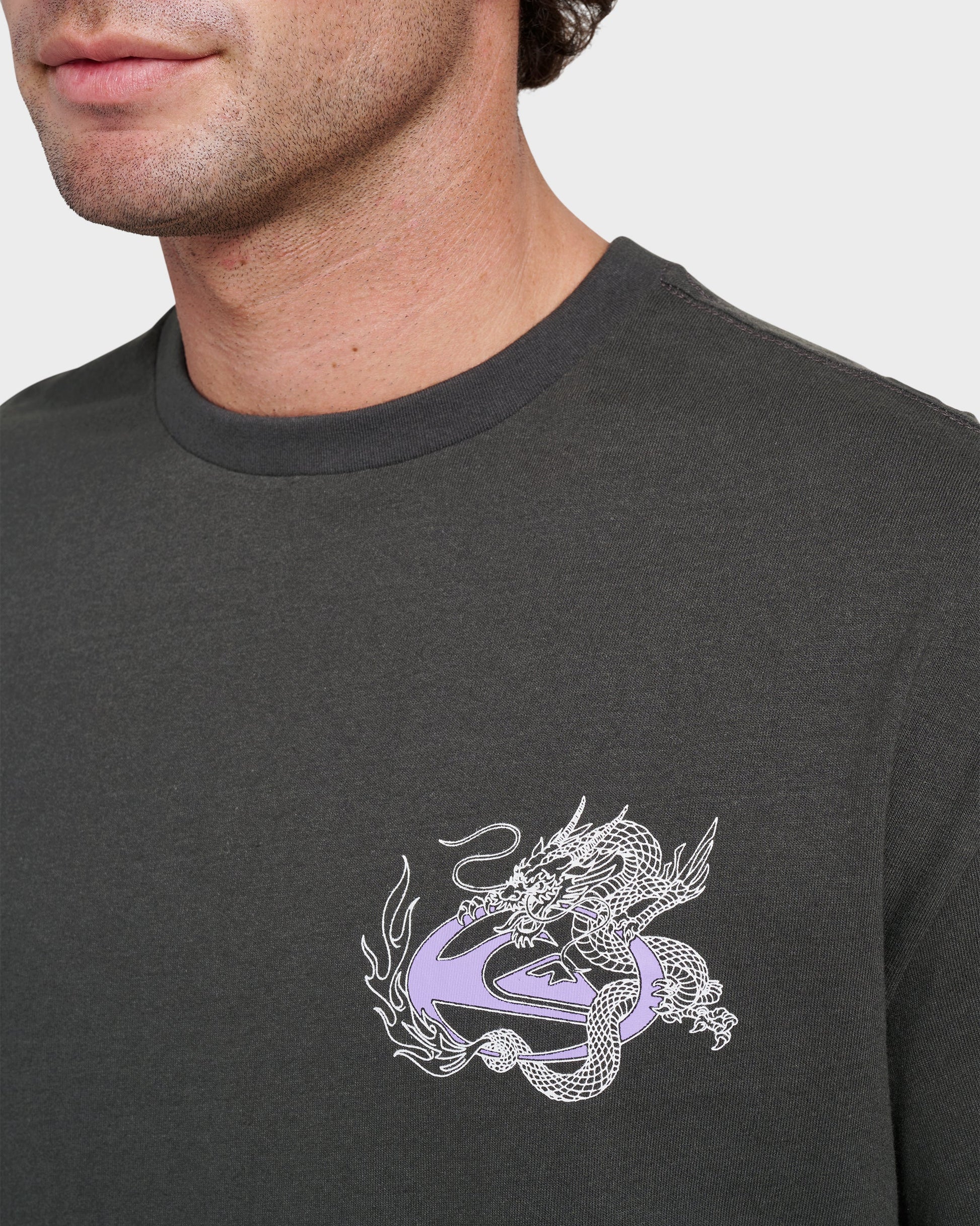 Dragon Master Heavy Weight T-shirt - Phantom Phantom Quick Silver