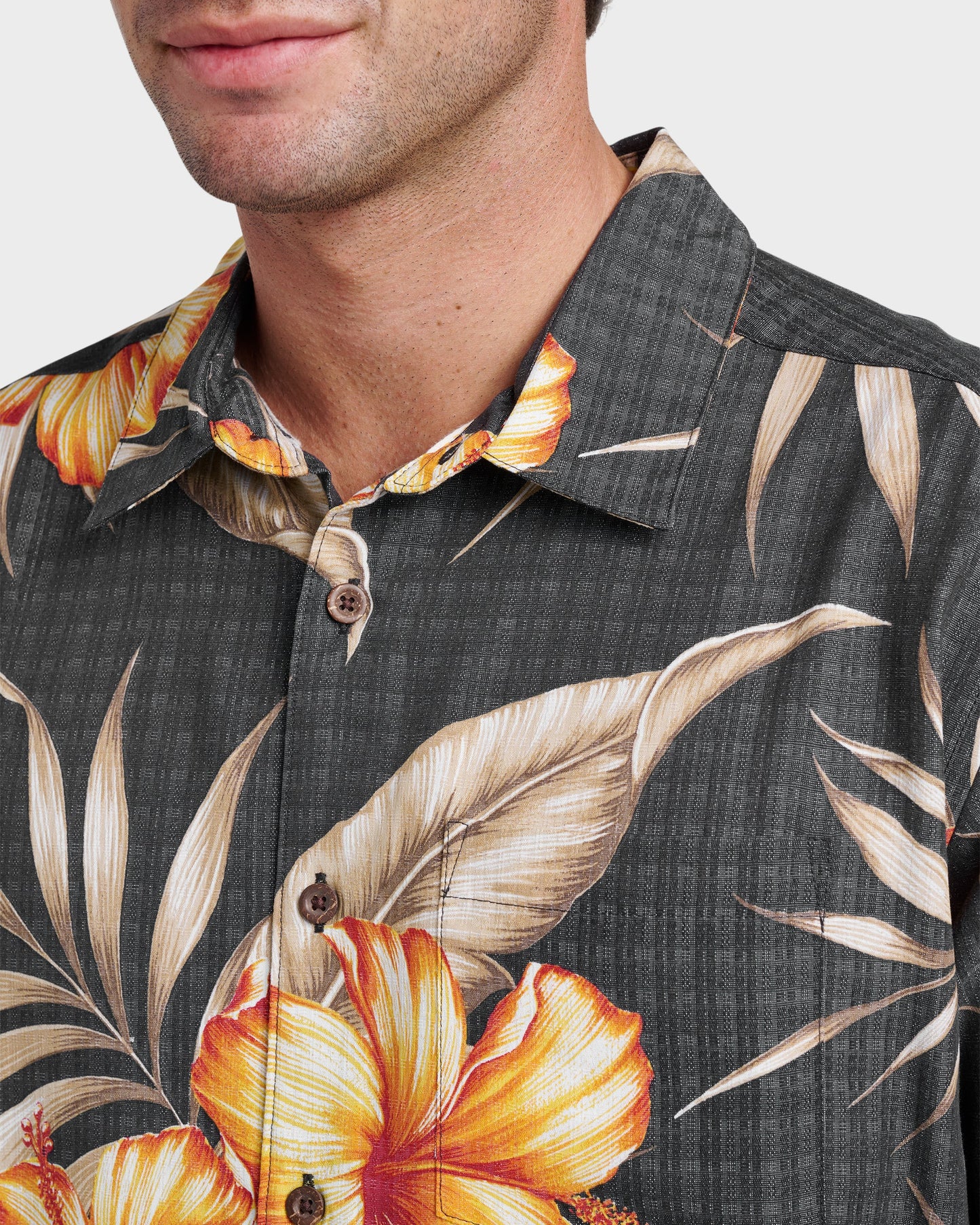 Waterman Tropical Dream Shirt - Black Black Quick Silver