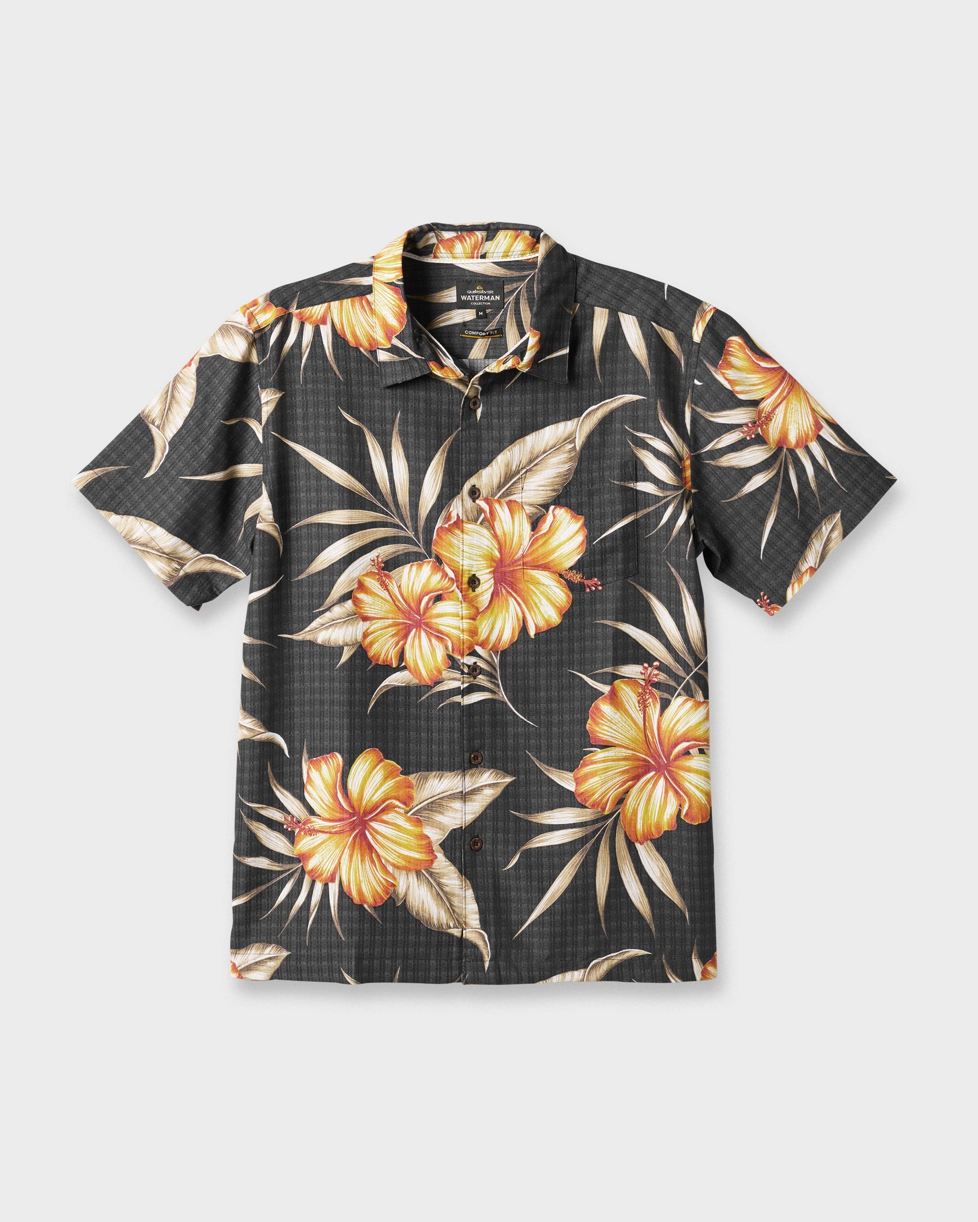 Waterman Tropical Dream Shirt - Black Black Quick Silver