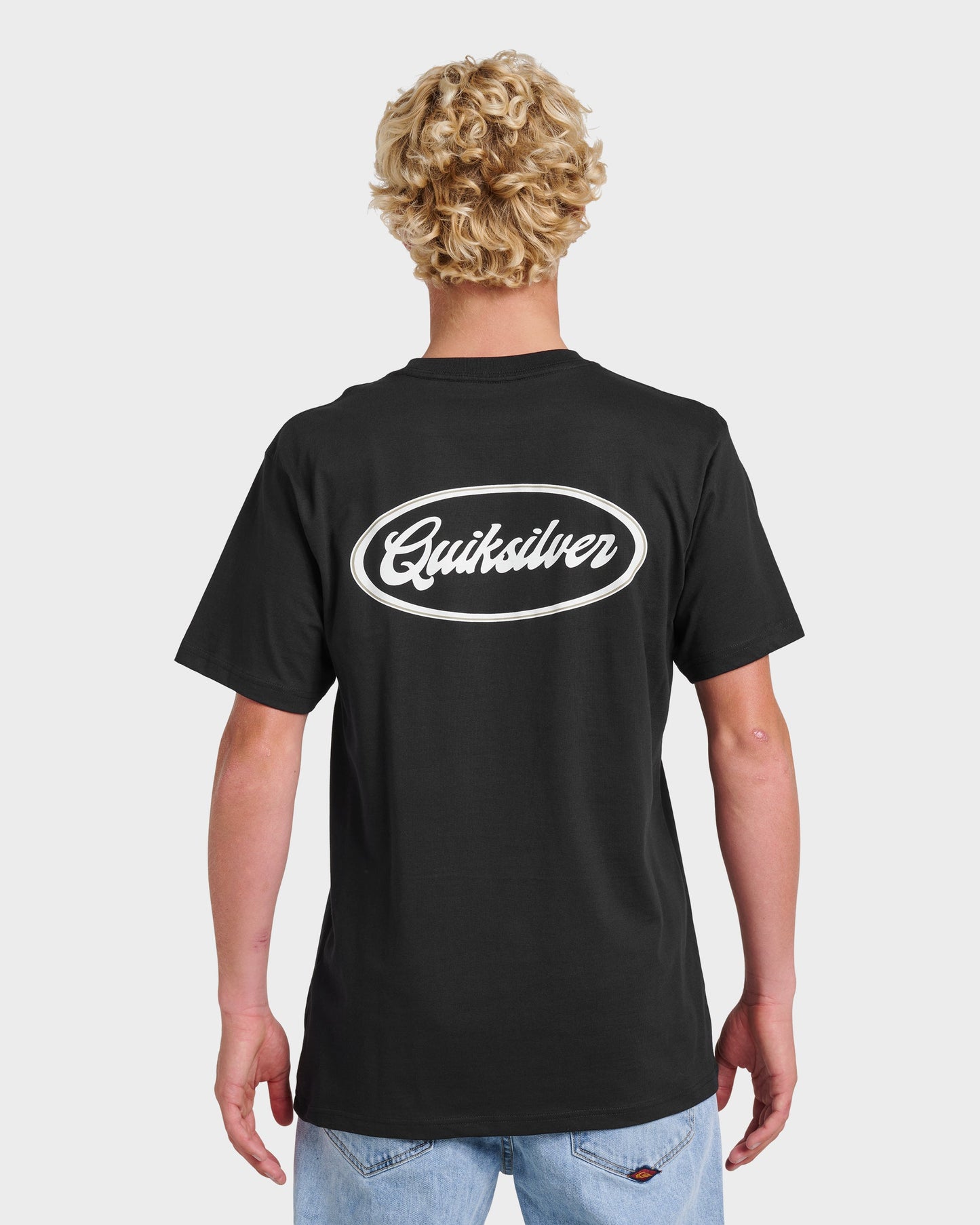 Mechanics Script Classic T-shirt - Black Black Quick Silver