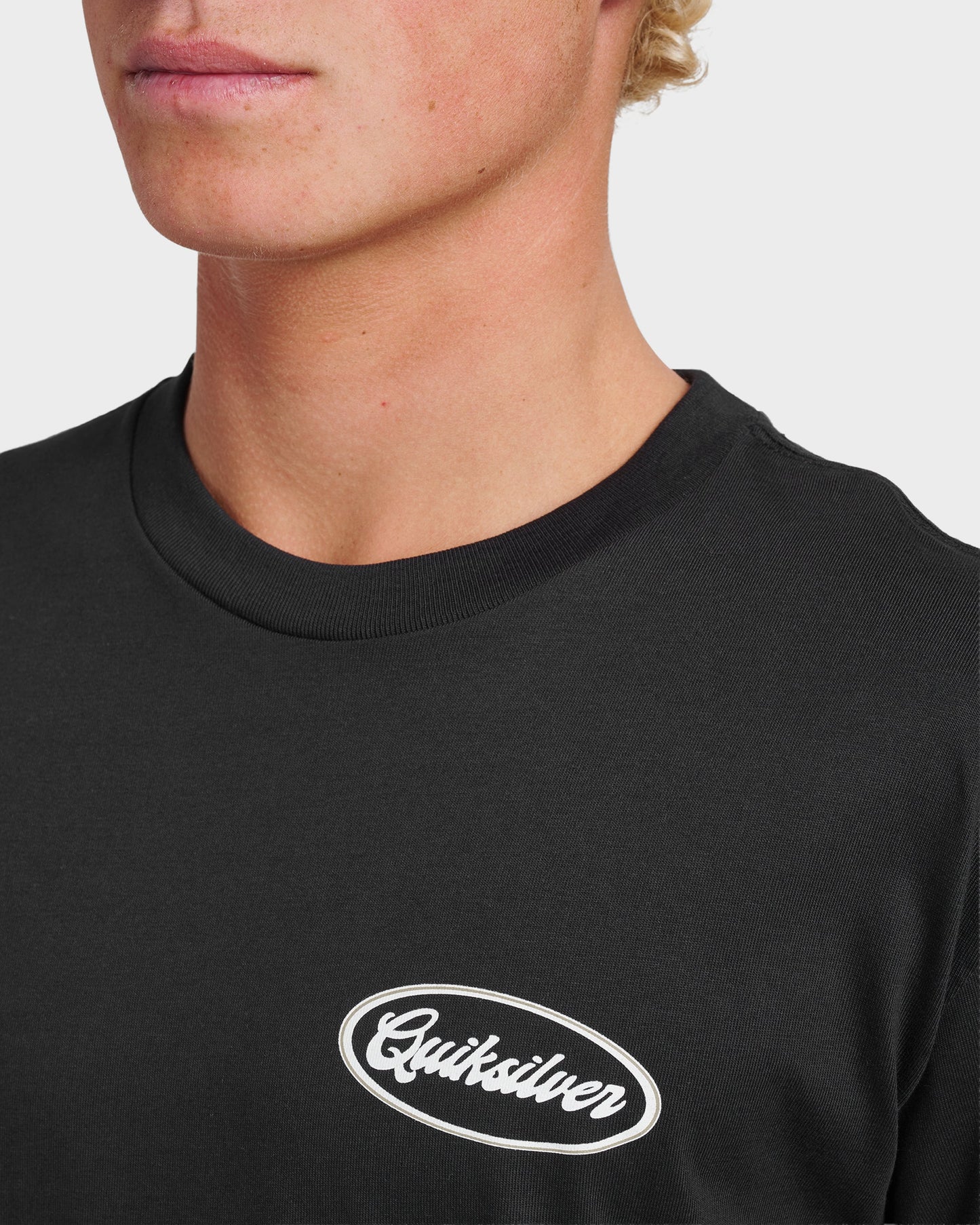 Mechanics Script Classic T-shirt - Black Black Quick Silver