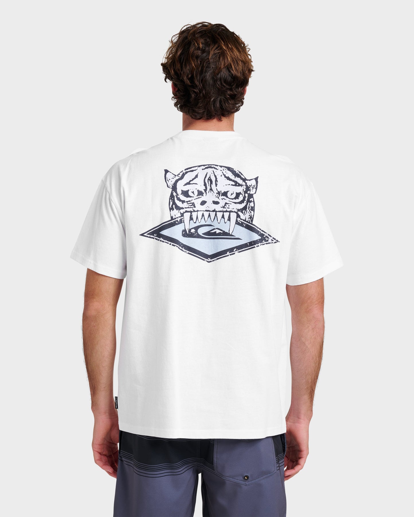 Jungle Cat Heavy Weight T-shirt - White White Quick Silver