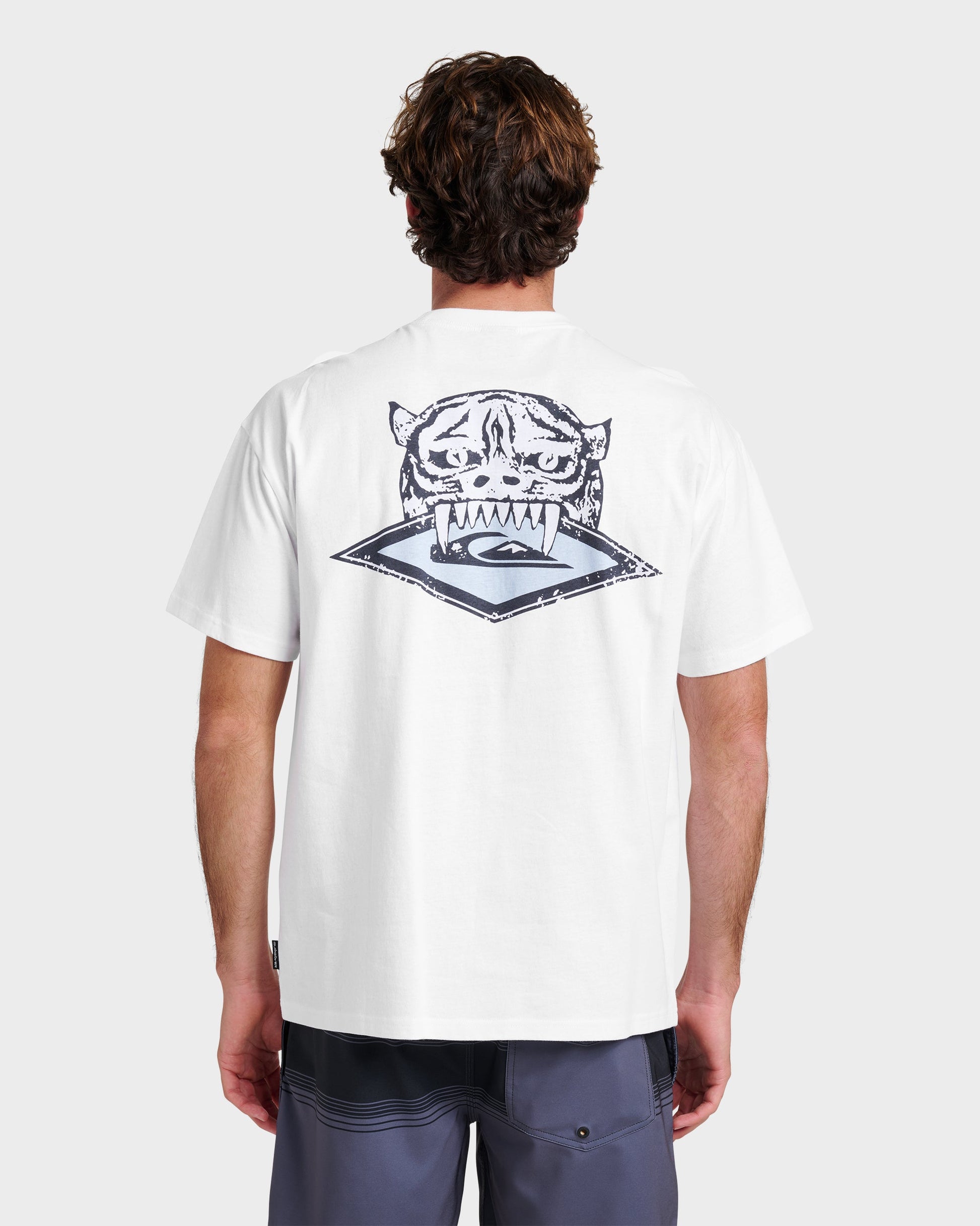 Jungle Cat Heavy Weight T-shirt - White White Quick Silver