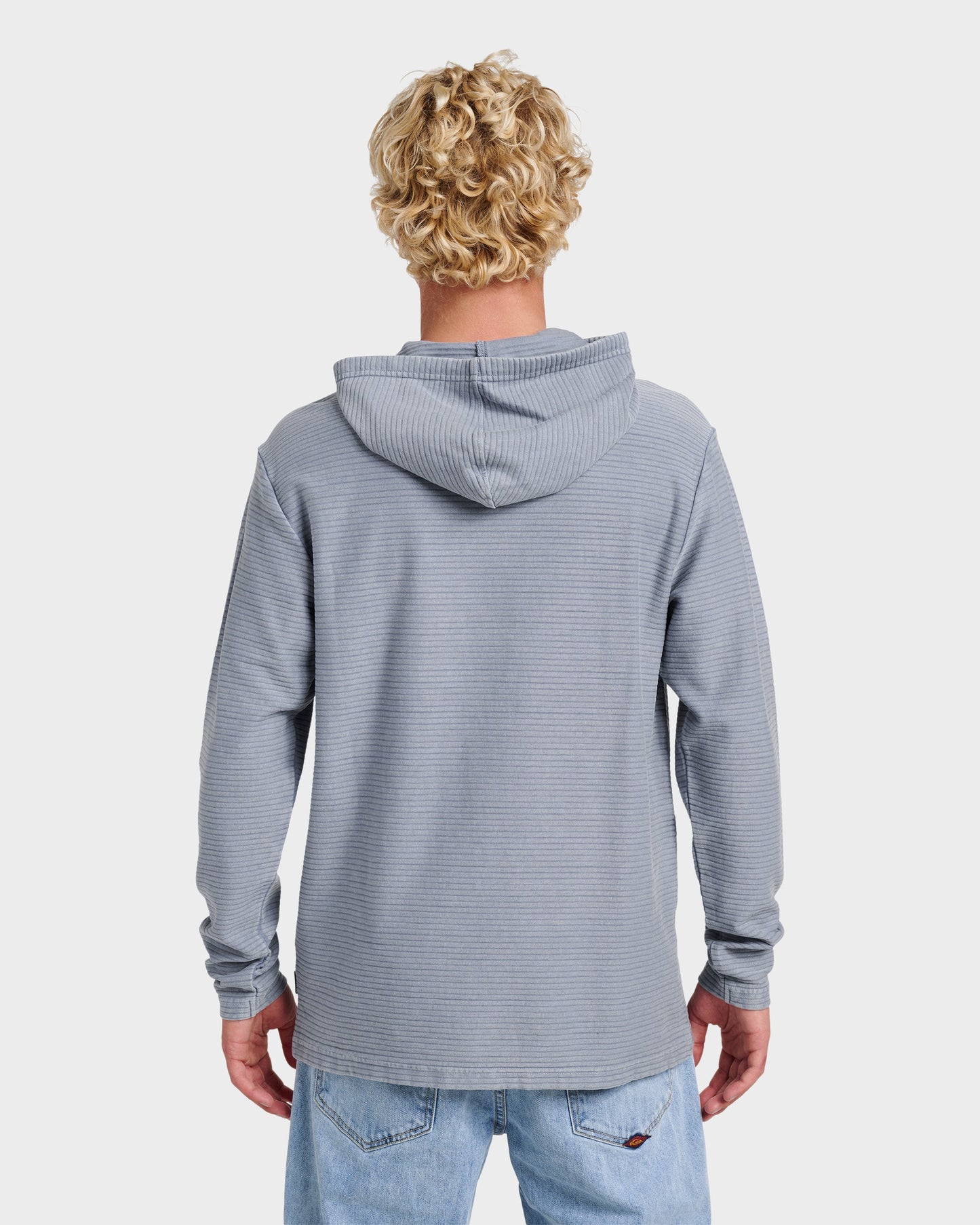 Alamitos Long Sleeve Hooded Top - China Blue China Blue Quick Silver