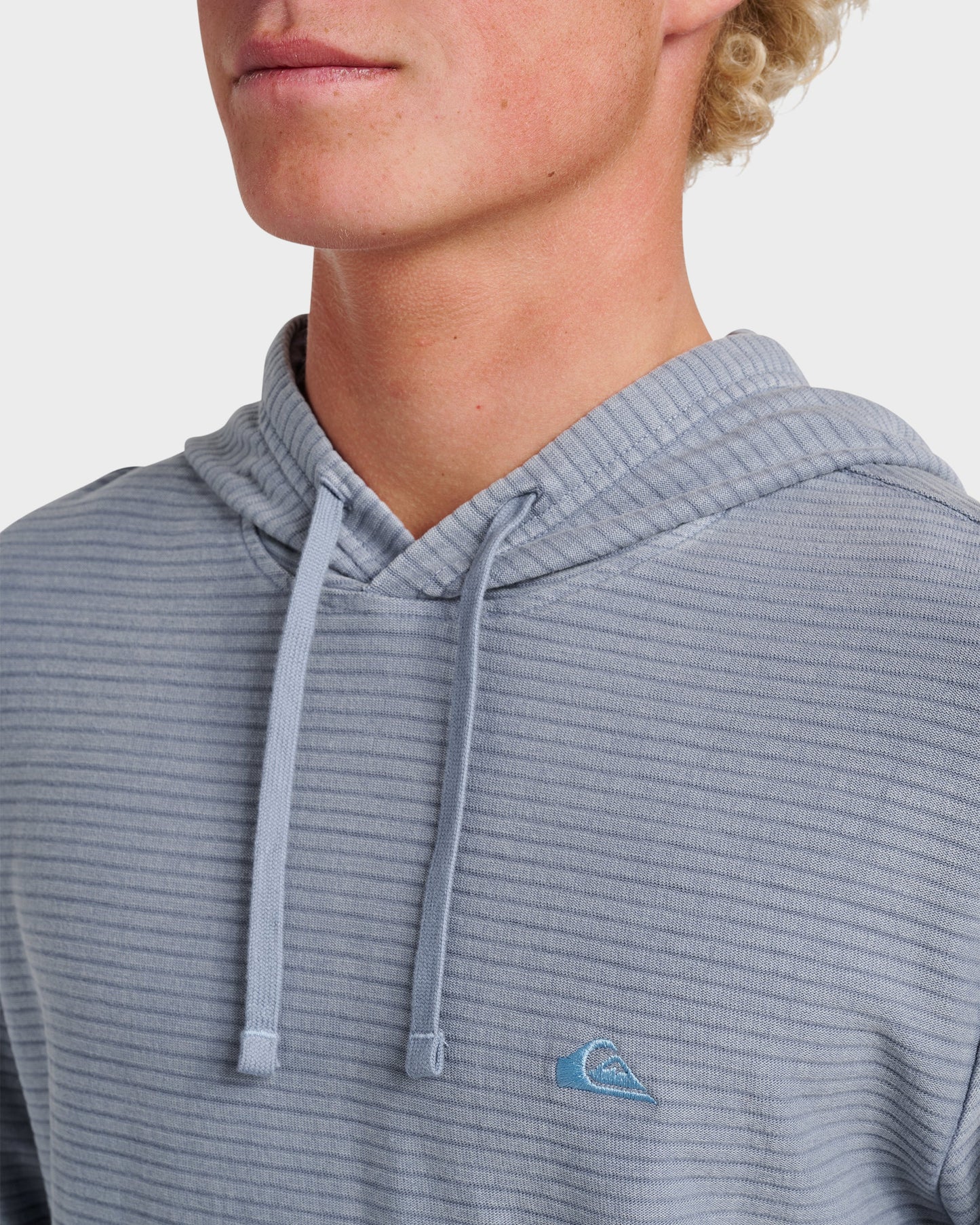 Alamitos Long Sleeve Hooded Top - China Blue China Blue Quick Silver