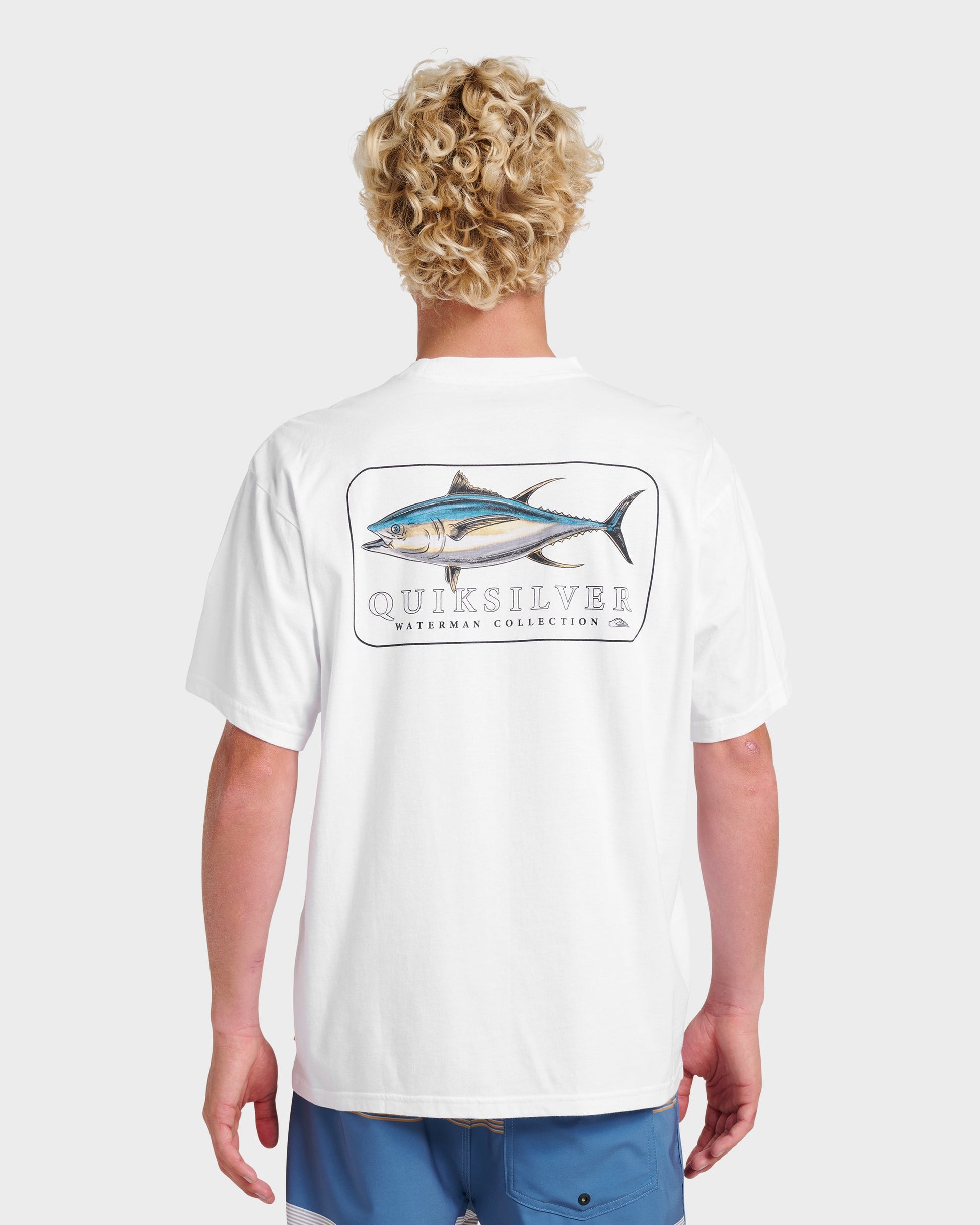 Waterman Yellowfinner Classic T-shirt - White White Quick Silver