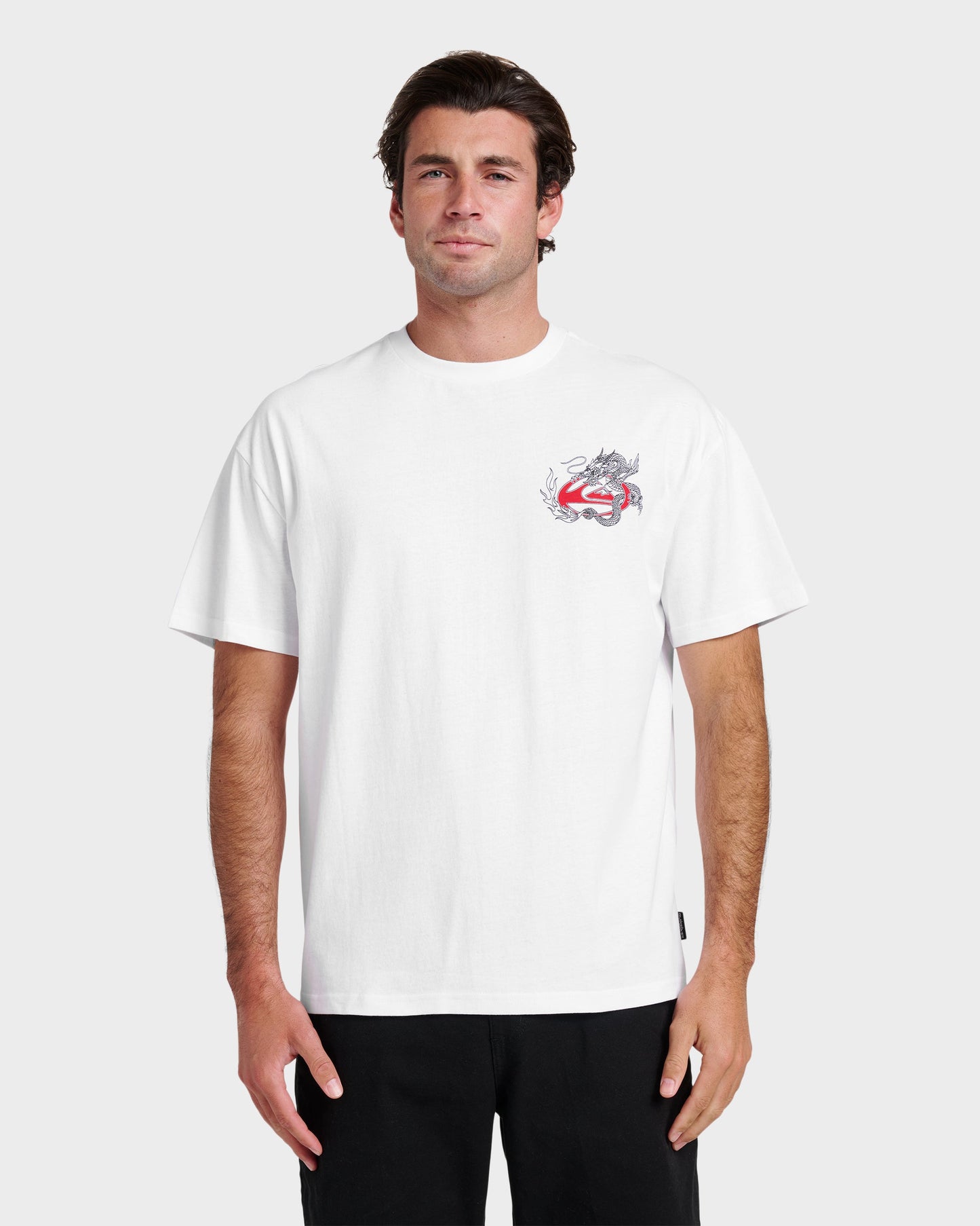 Dragon Master Heavy Weight T-shirt - White White Quick Silver