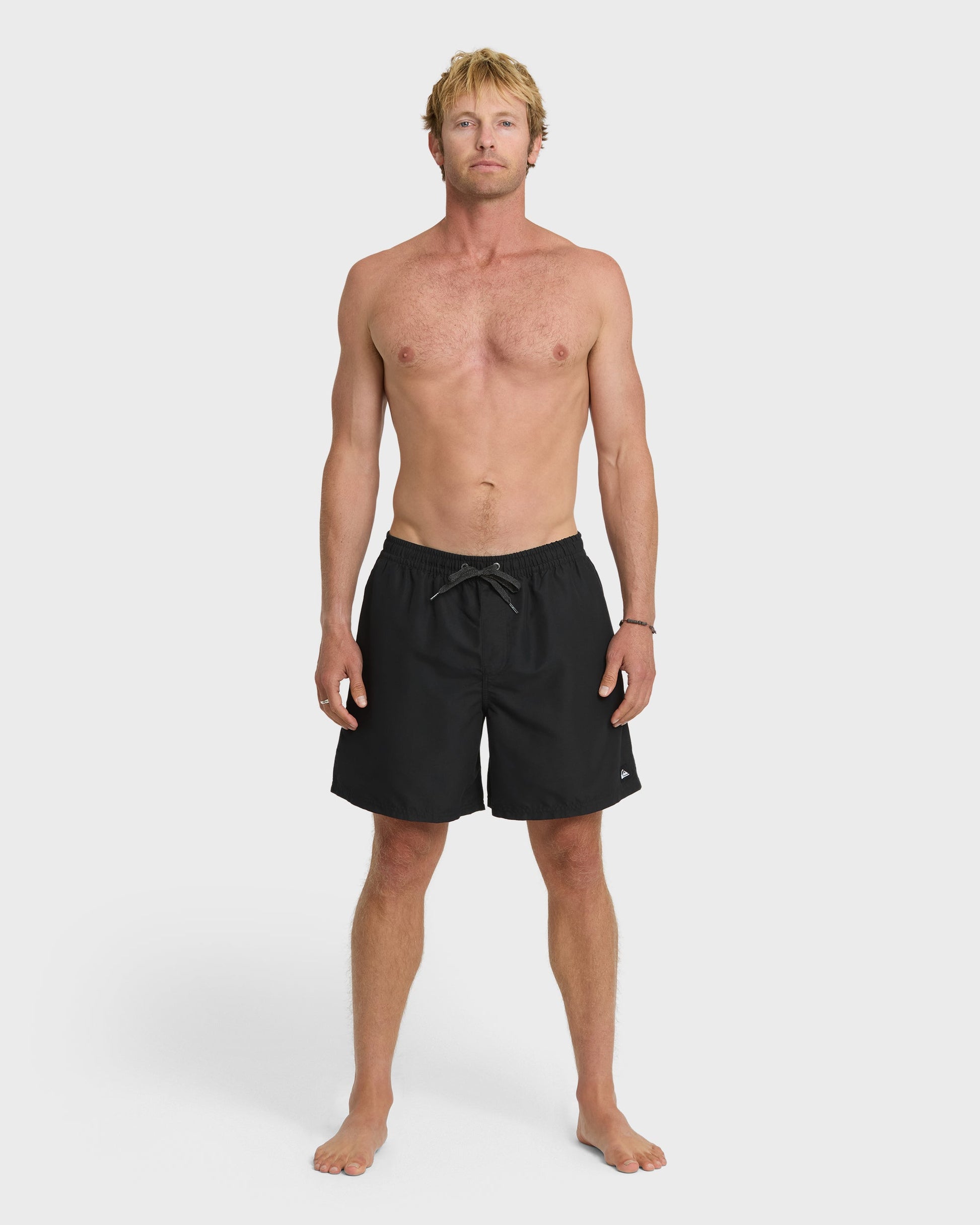 Everyday Solid 17" Swim Trunks - Black Black Quick Silver