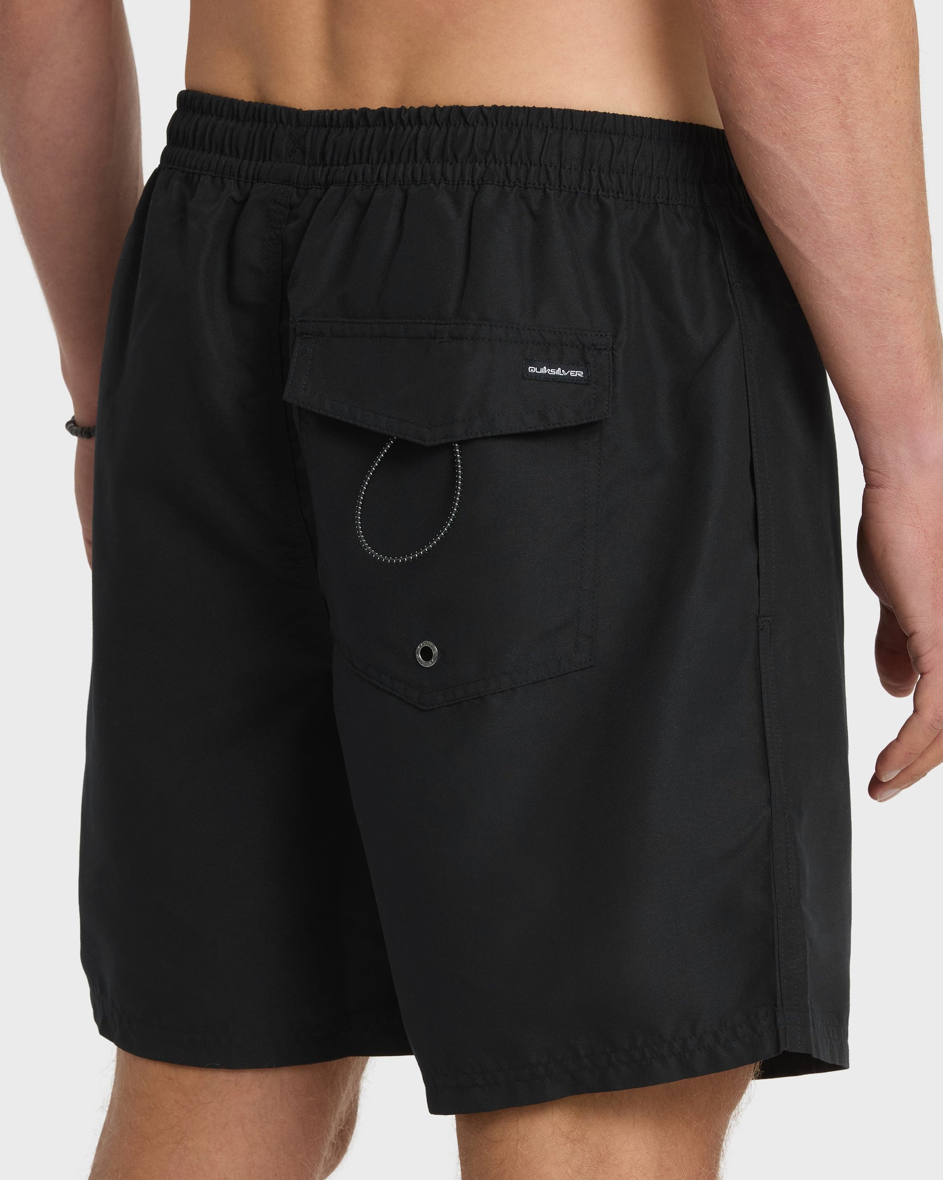 Everyday Solid 17" Swim Trunks - Black Black Quick Silver