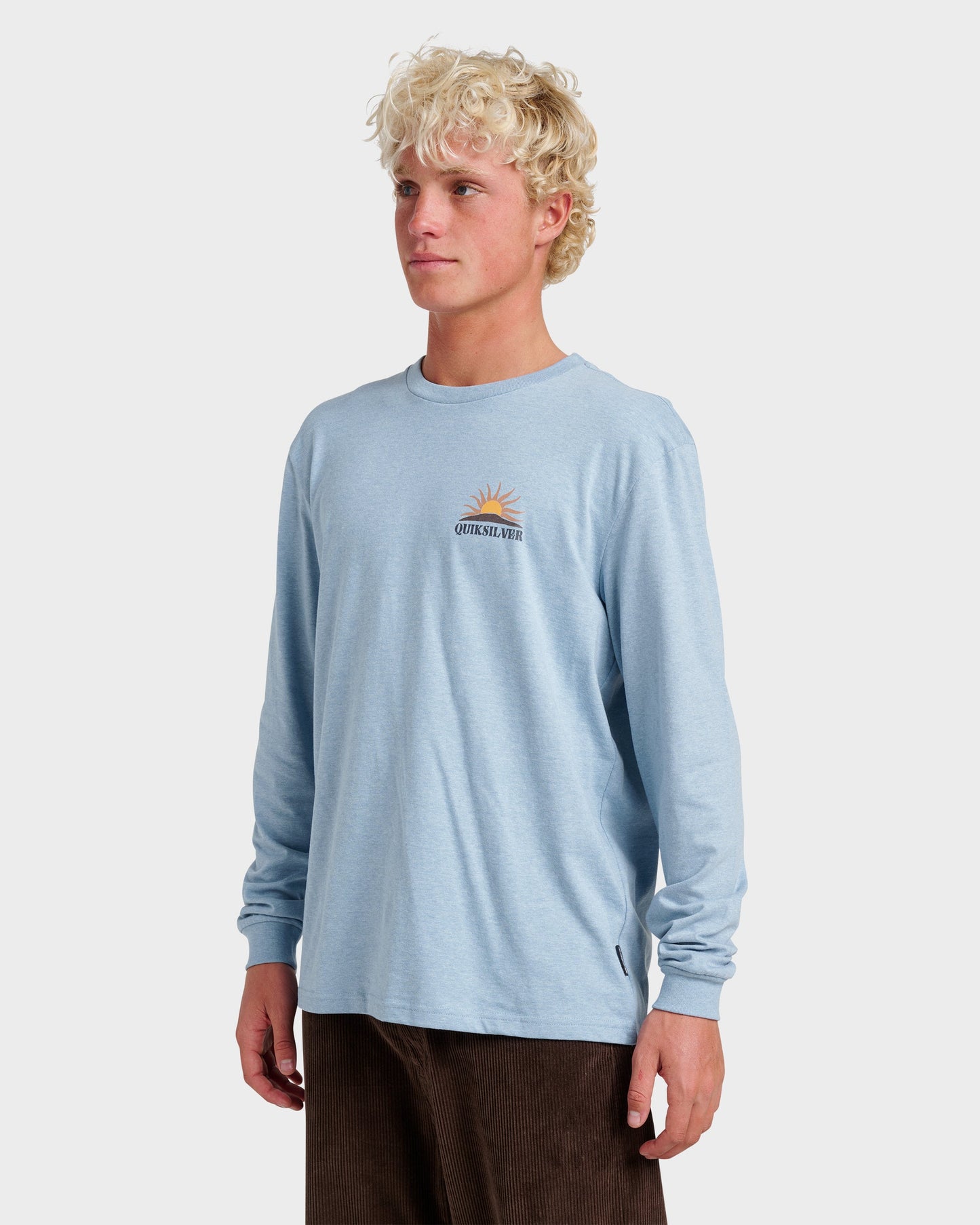 Dawn Patrol Long Sleeve T-shirt - Ashley Blue Heather Ashley Blue Heather Quick Silver