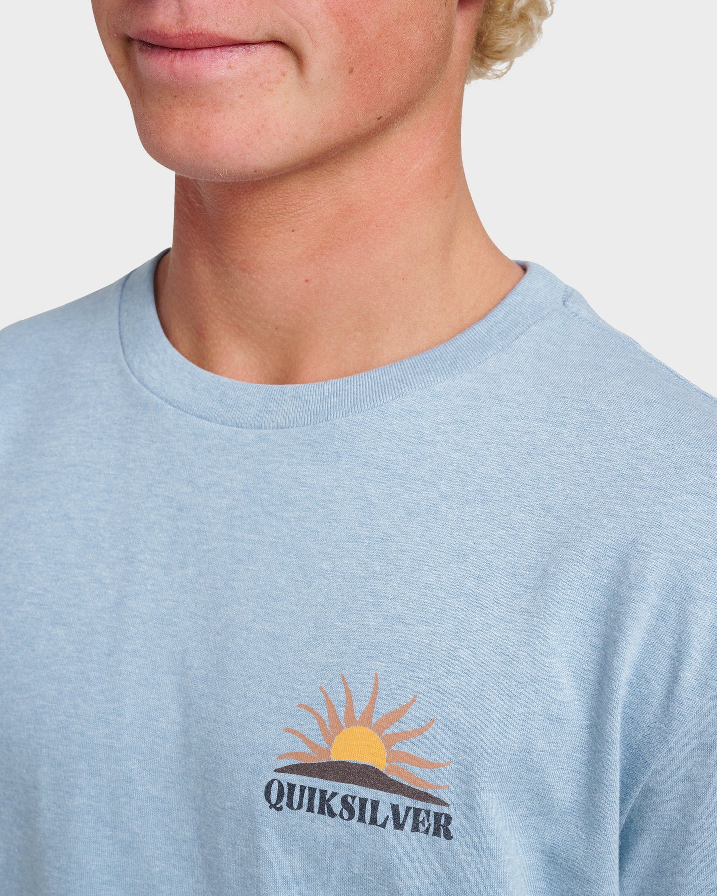 Dawn Patrol Long Sleeve T-shirt - Ashley Blue Heather Ashley Blue Heather Quick Silver