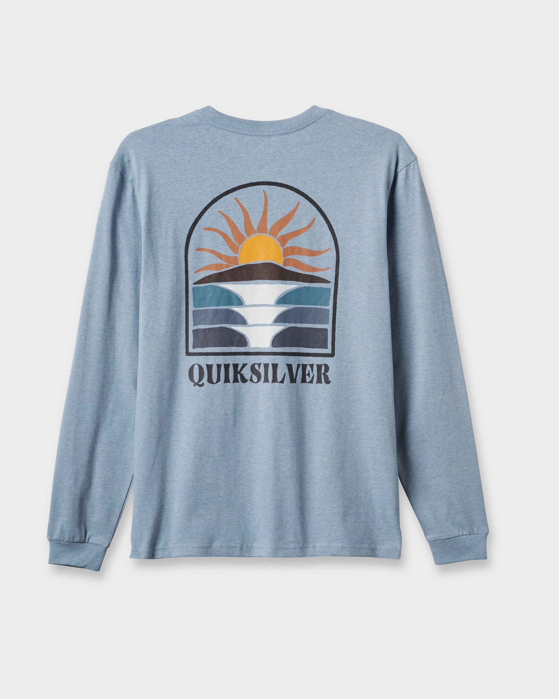 Dawn Patrol Long Sleeve T-shirt - Ashley Blue Heather Ashley Blue Heather Quick Silver