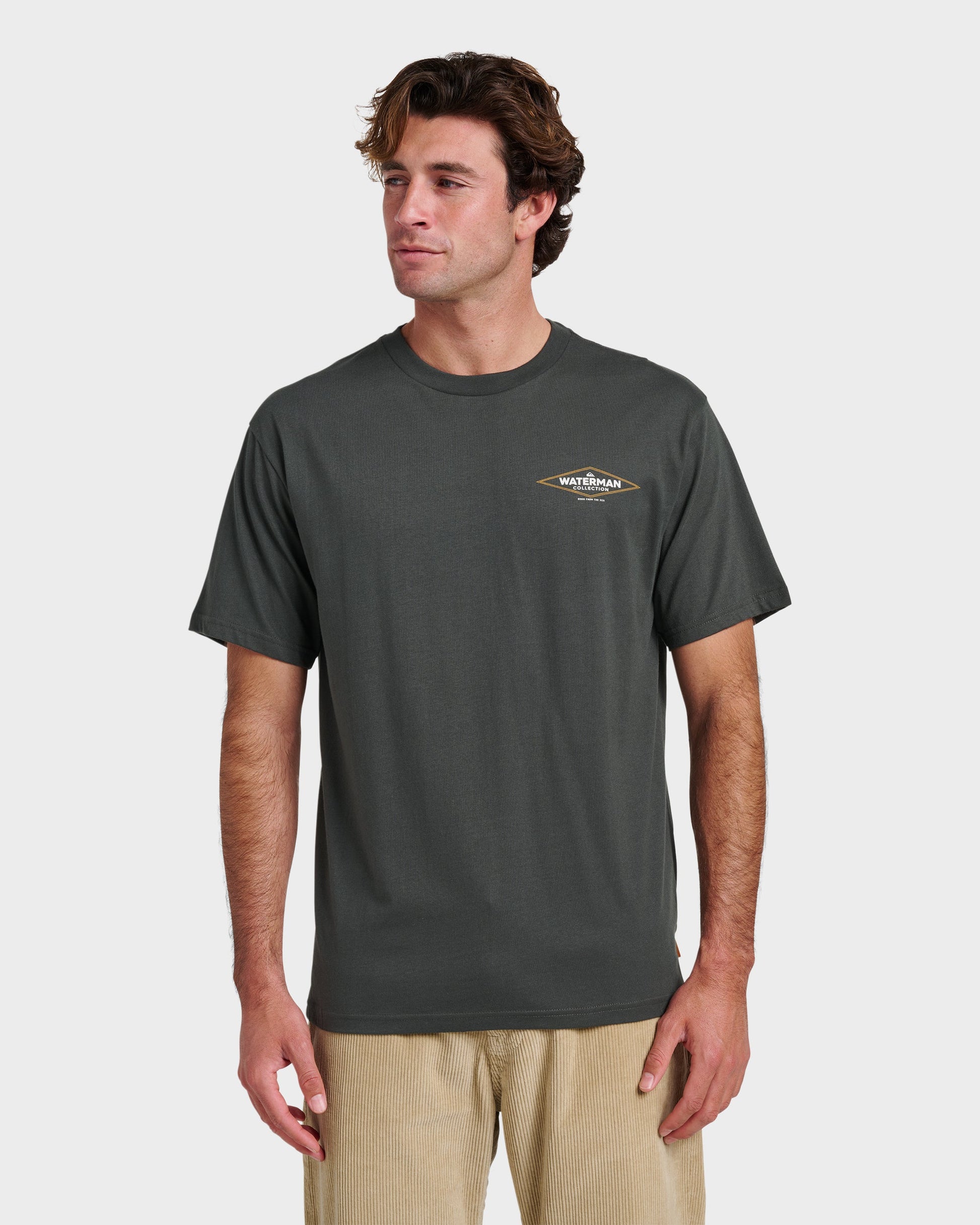 Waterman Diamond Classic T-shirt - Phantom Phantom Quick Silver