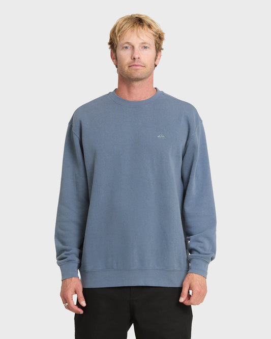 Saltwater Crewneck Sweatshirt - China Blue China Blue Quick Silver