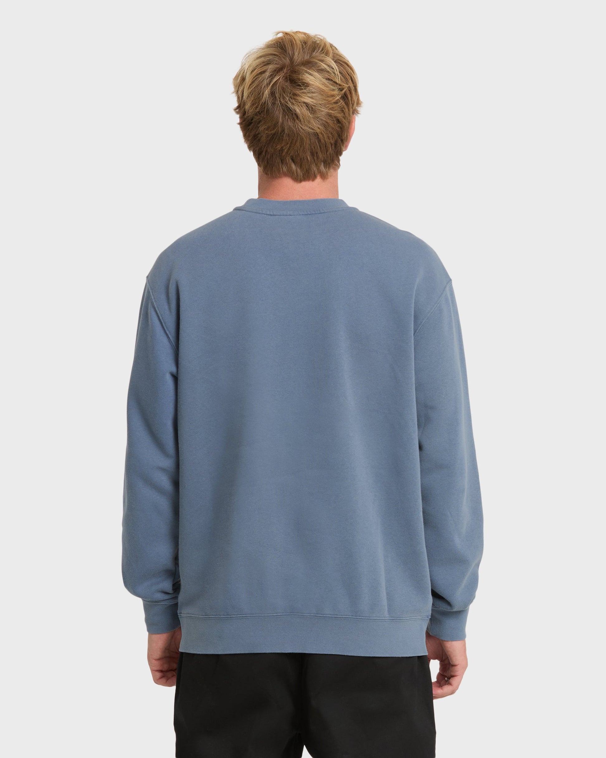 Saltwater Crewneck Sweatshirt - China Blue China Blue Quick Silver