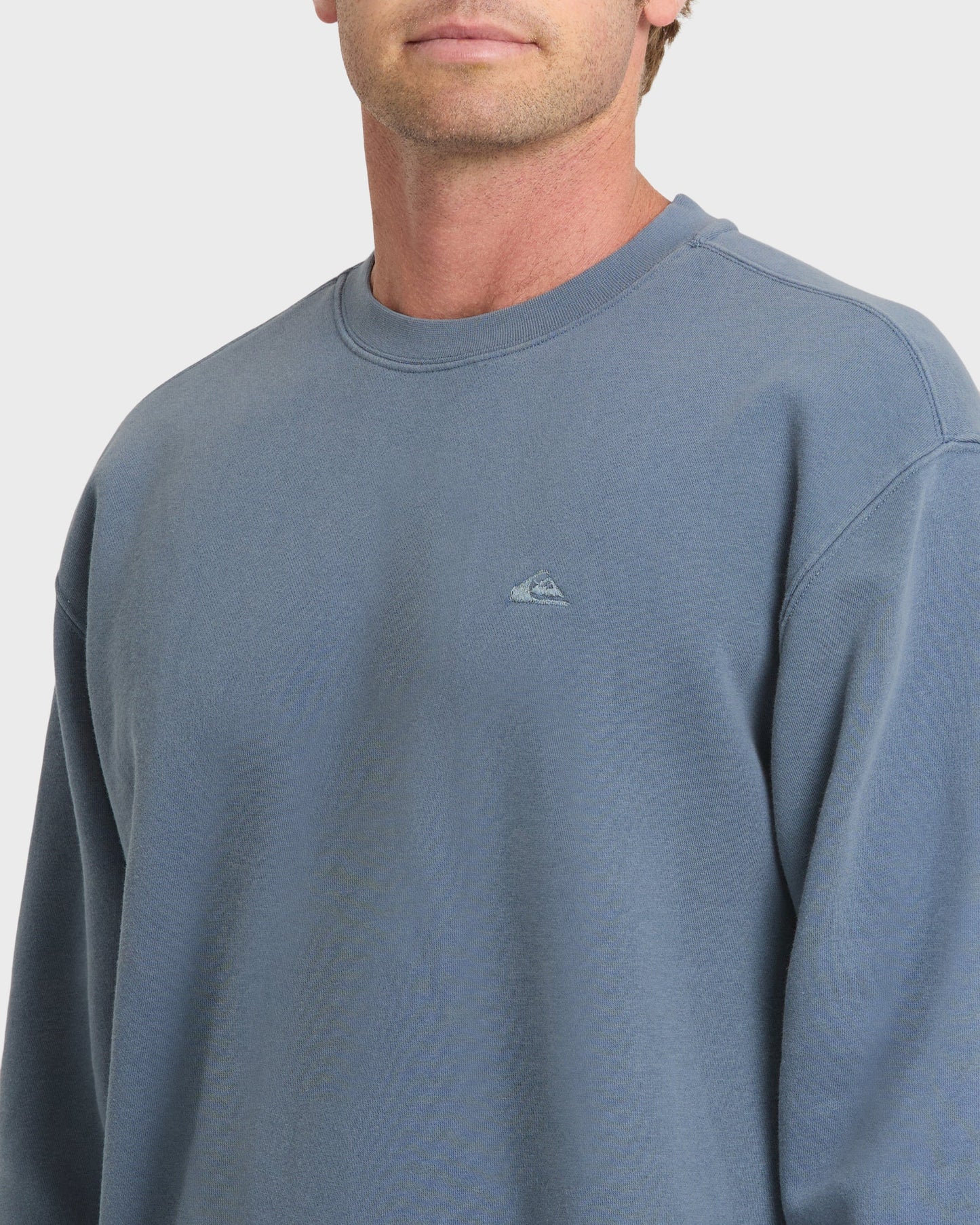 Saltwater Crewneck Sweatshirt - China Blue China Blue Quick Silver