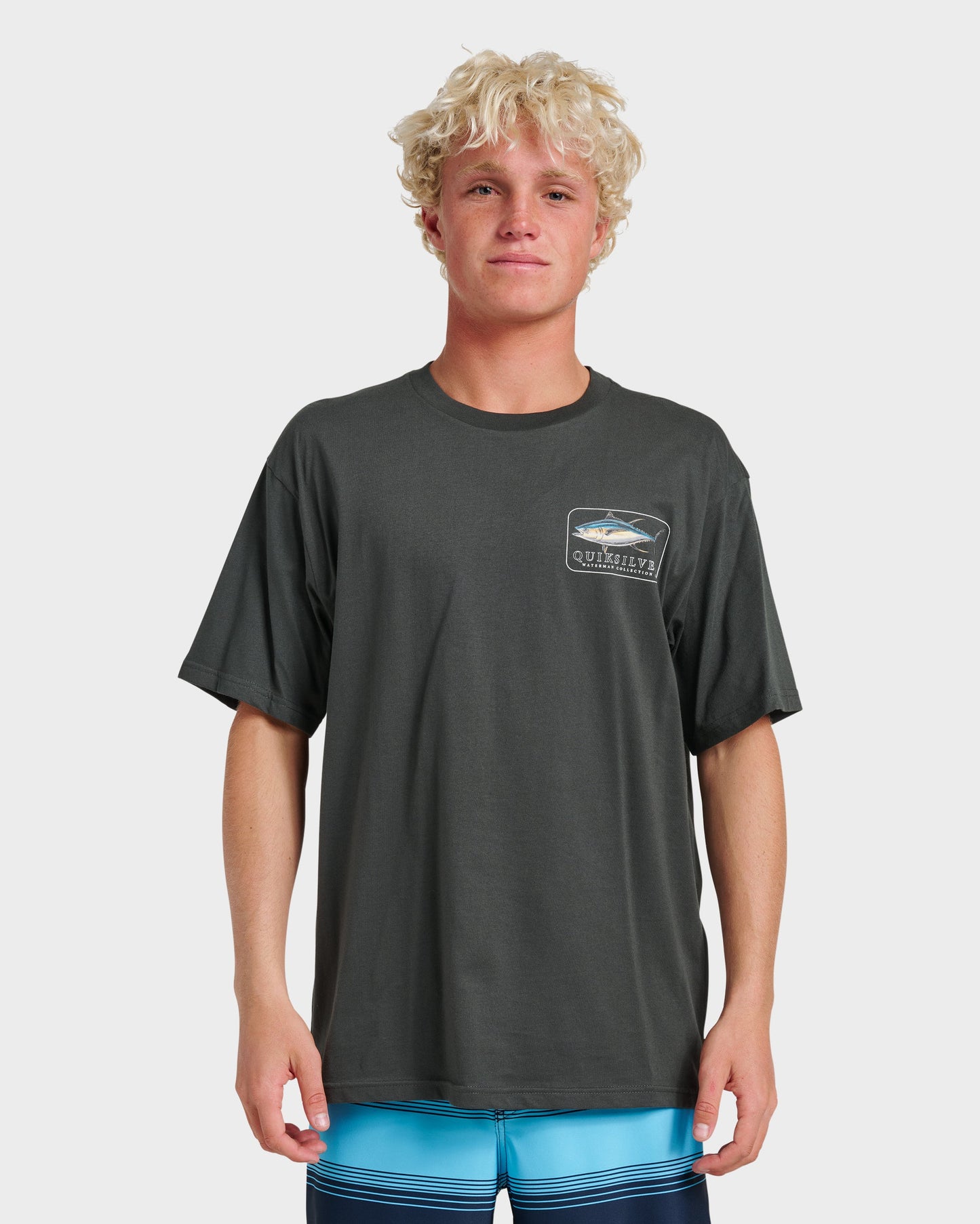 Waterman Yellowfinner Classic T-shirt - Phantom Phantom Quick Silver