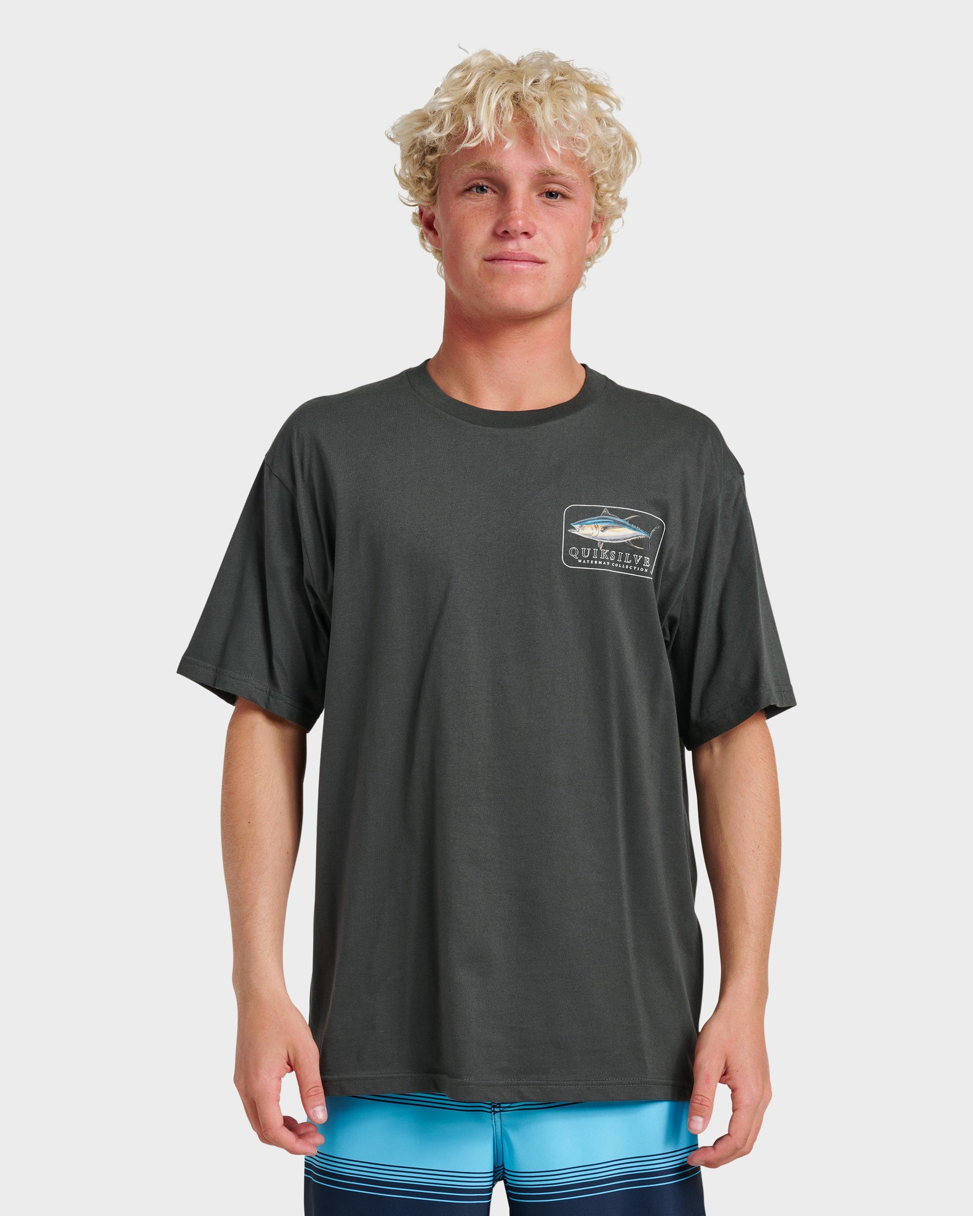 Waterman Yellowfinner Classic T-shirt - Phantom Phantom Quick Silver