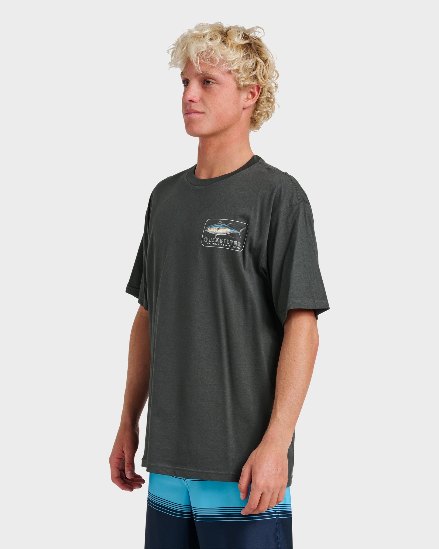 Waterman Yellowfinner Classic T-shirt - Phantom Phantom Quick Silver