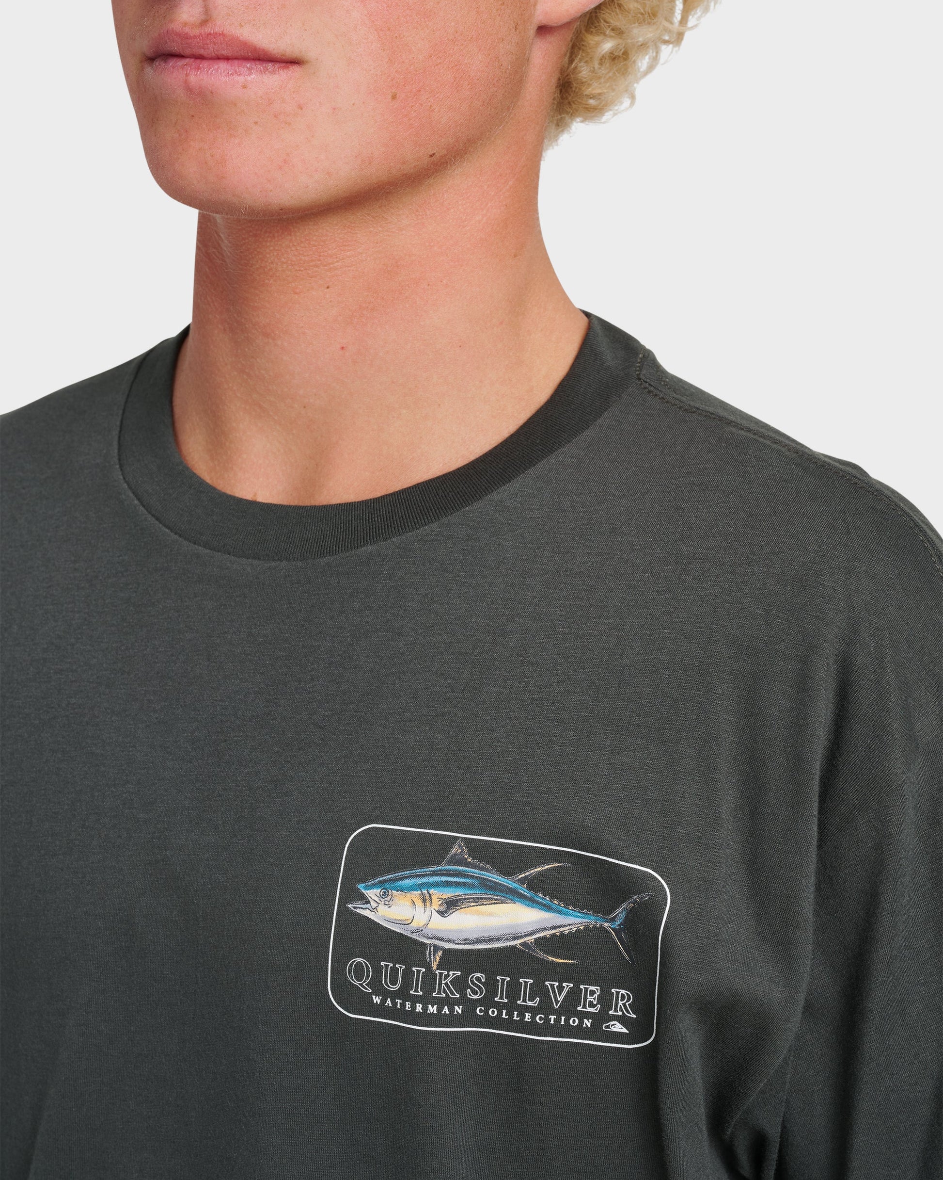 Waterman Yellowfinner Classic T-shirt - Phantom Phantom Quick Silver