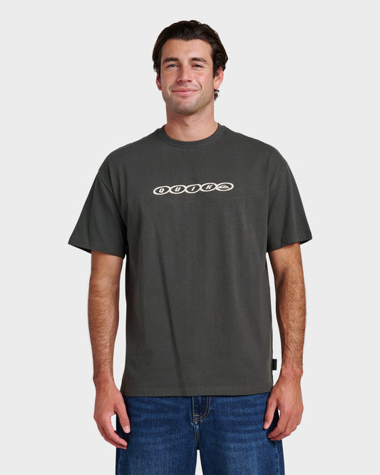 Linked Heavy Weight T-shirt - Phantom Phantom Quick Silver