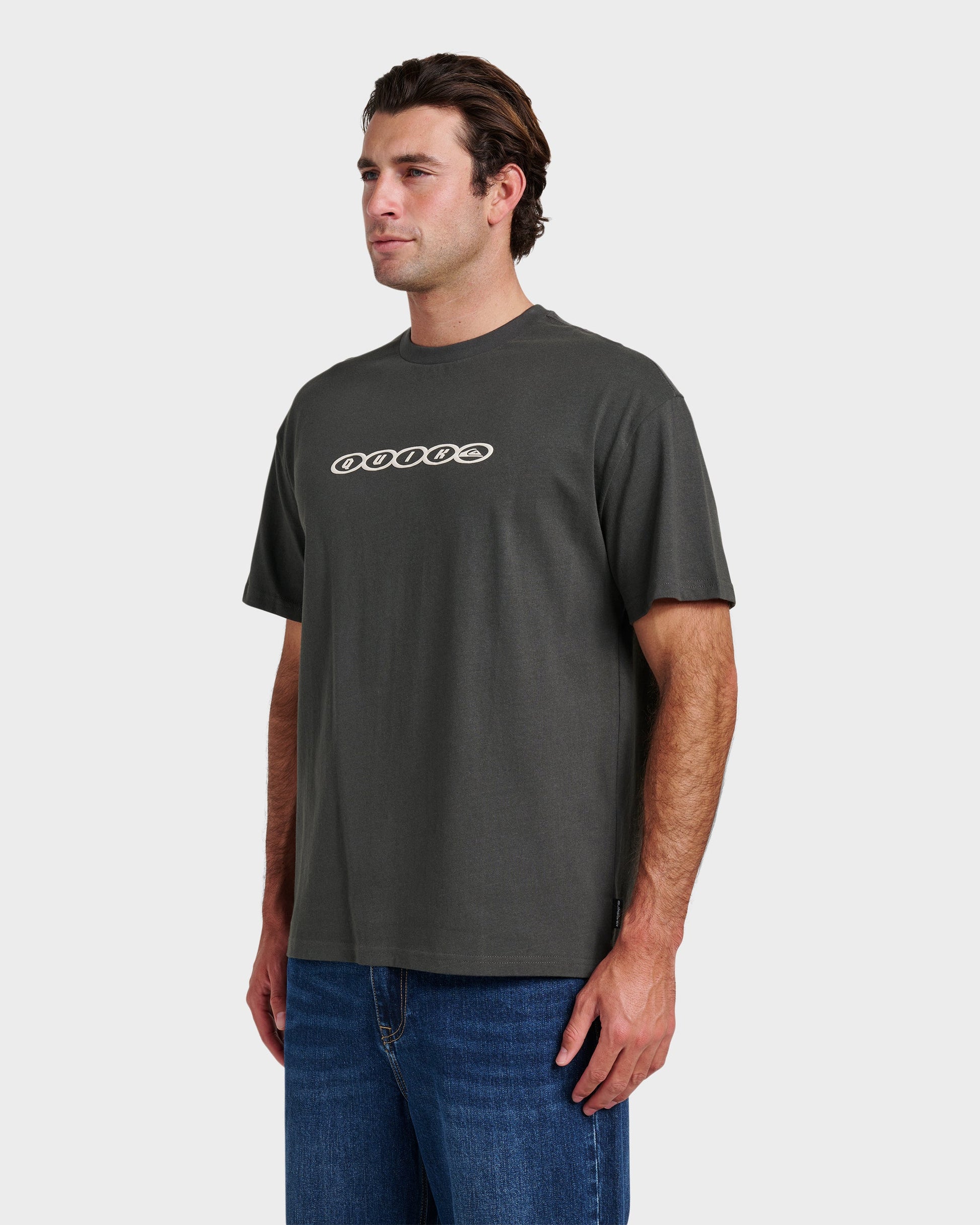 Linked Heavy Weight T-shirt - Phantom Phantom Quick Silver