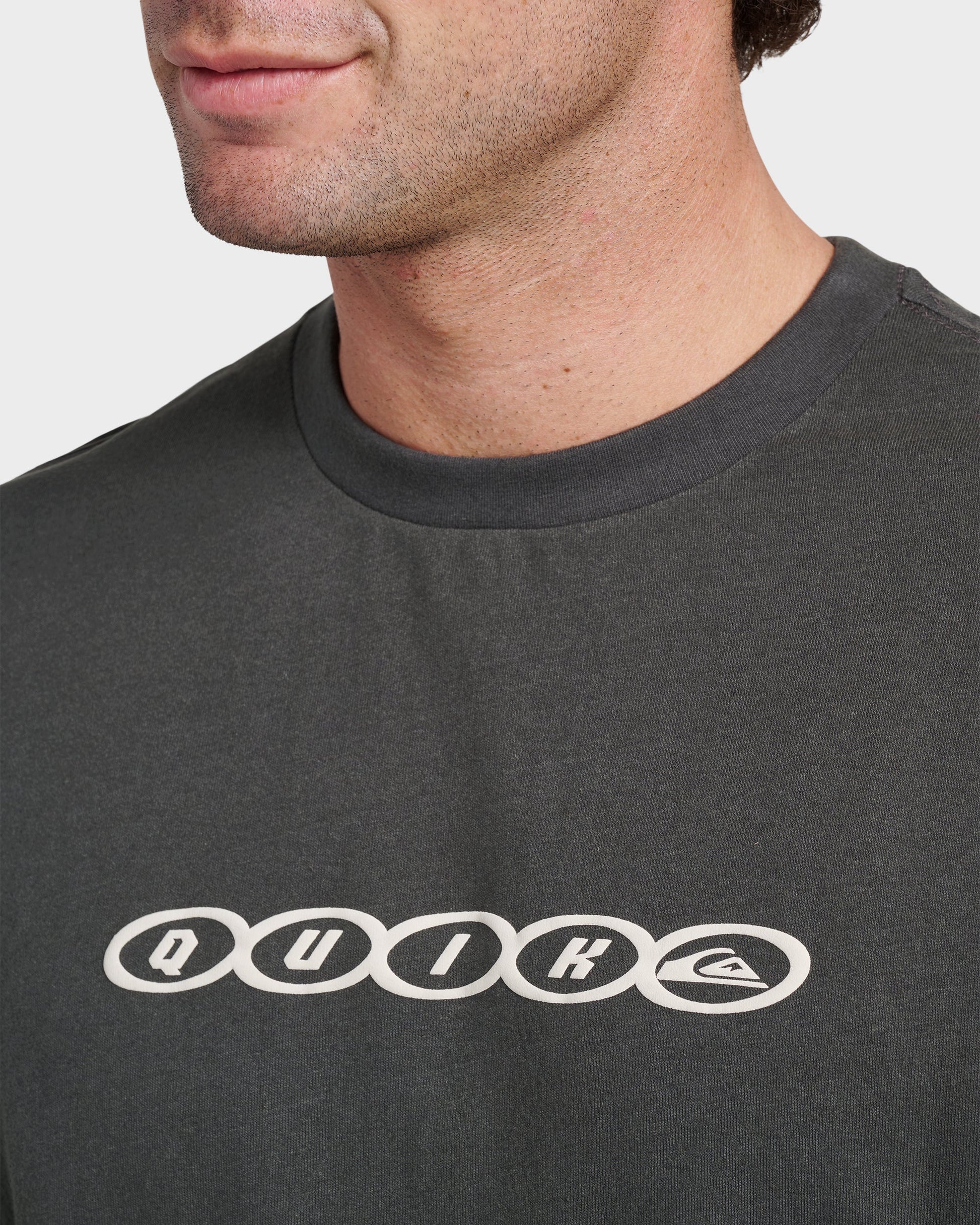 Linked Heavy Weight T-shirt - Phantom Phantom Quick Silver