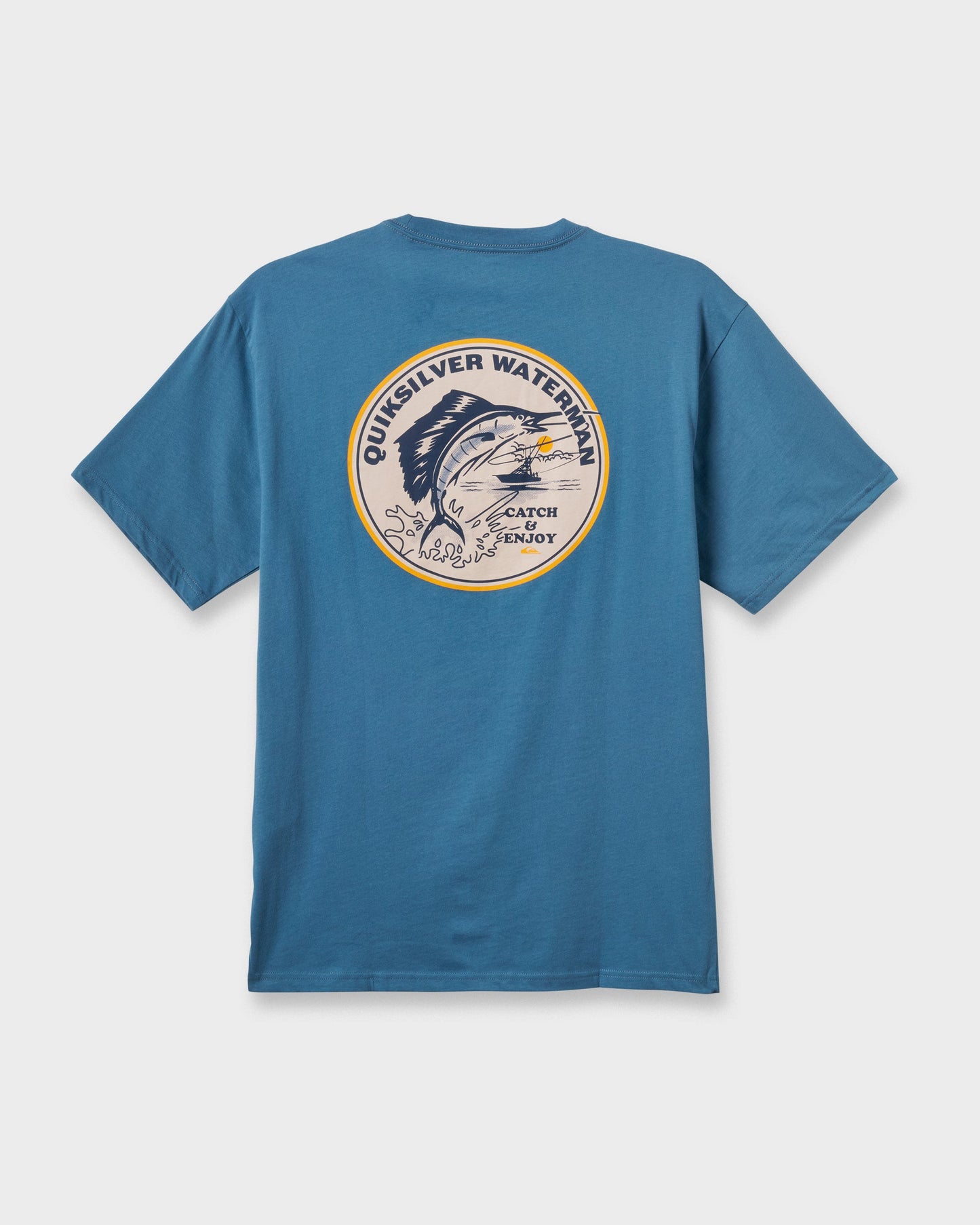 Waterman Catch & Release Classic T-shirt - Real Teal Real Teal Quick Silver