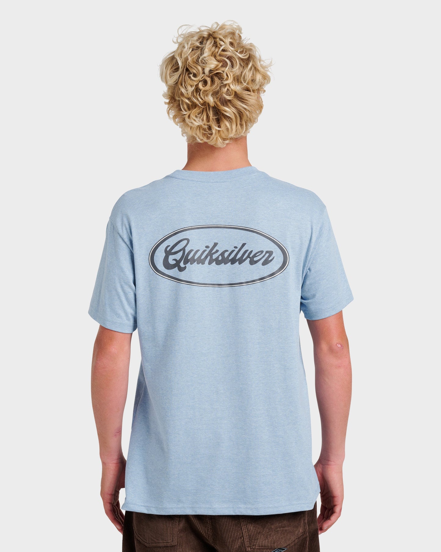 Mechanics Script Classic T-shirt - Ashley Blue Heather Ashley Blue Heather Quick Silver