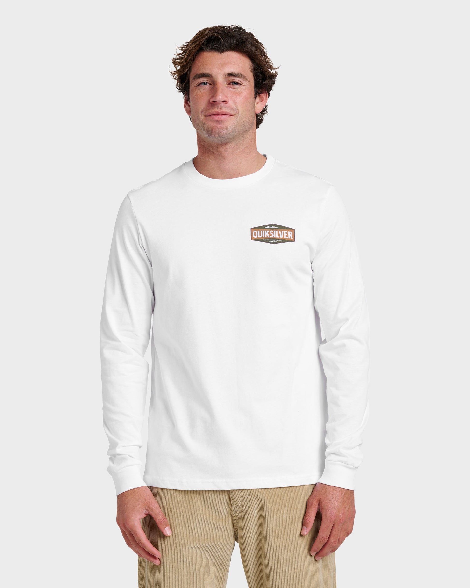 Three Piece Long Sleeve T-shirt - White White Quick Silver