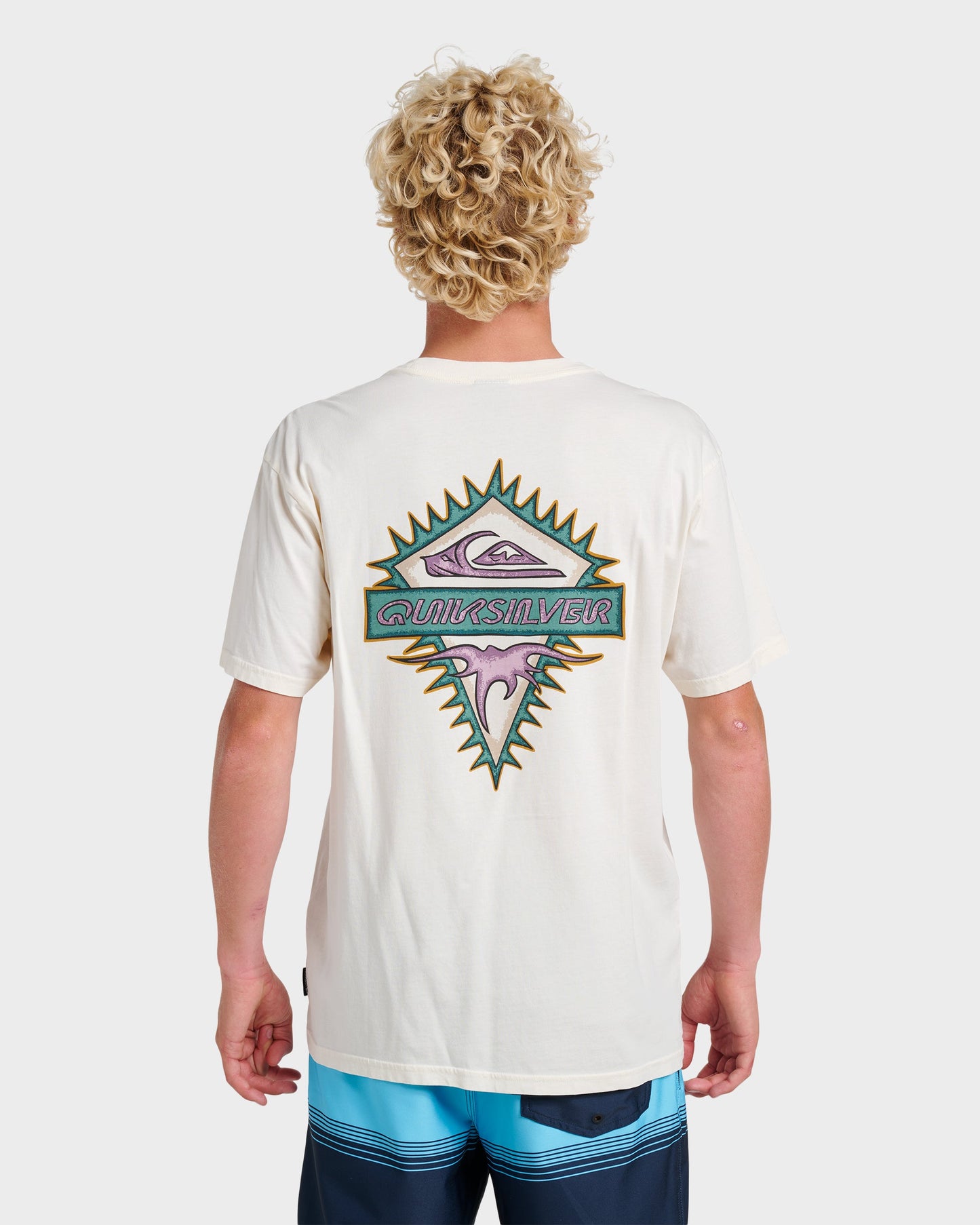 Liberty Spikespigment Dye T-Shirt - Snow White Snow White Quick Silver