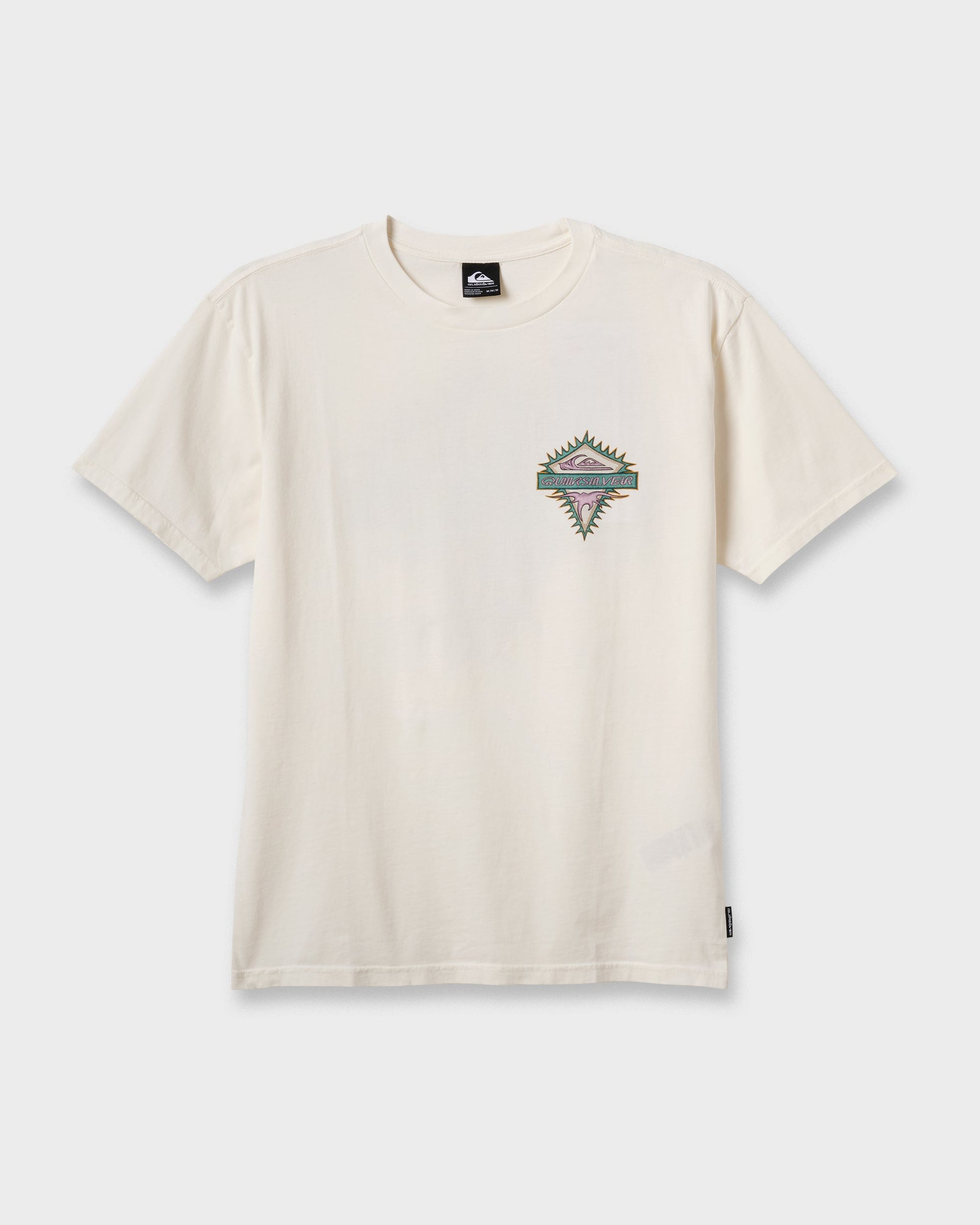 Liberty Spikespigment Dye T-Shirt - Snow White Snow White Quick Silver