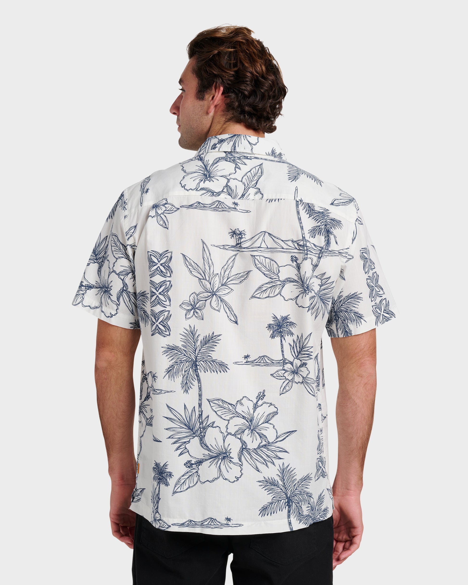 Waterman Scenic Drive Shirt - White White Quick Silver