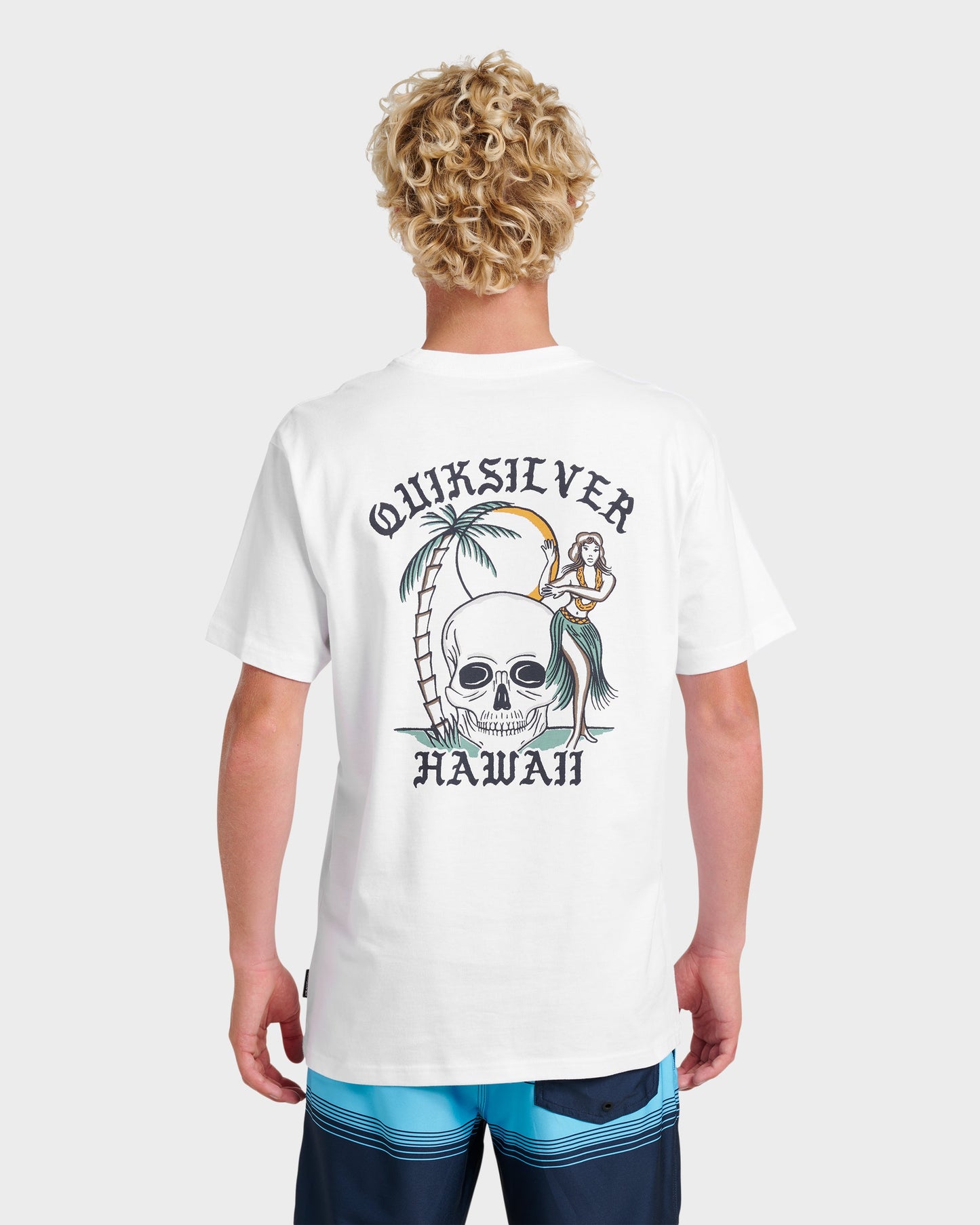 Hi Hula Dance Classic T-shirt - White White Quick Silver