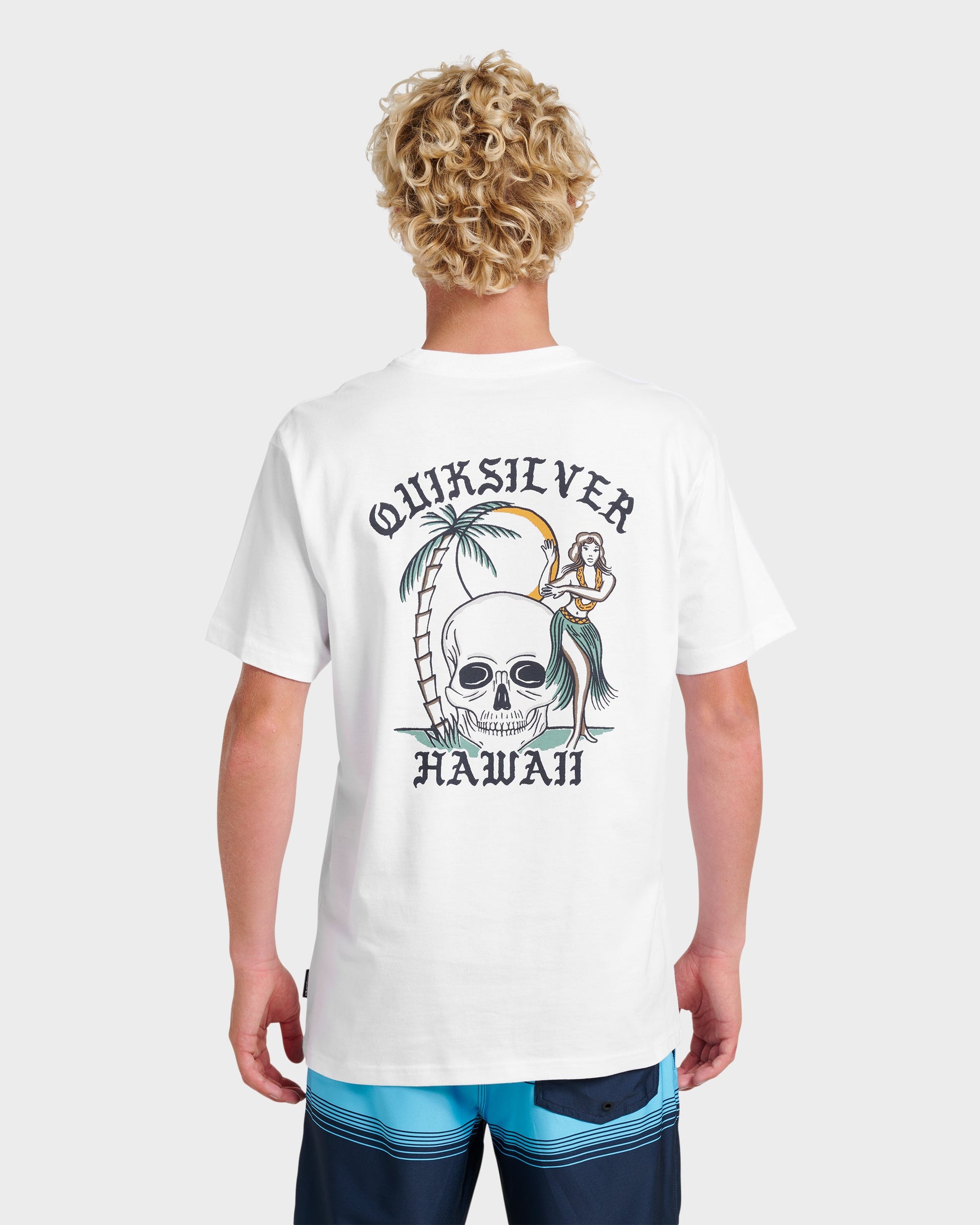 Hi Hula Dance Classic T-shirt - White White Quick Silver