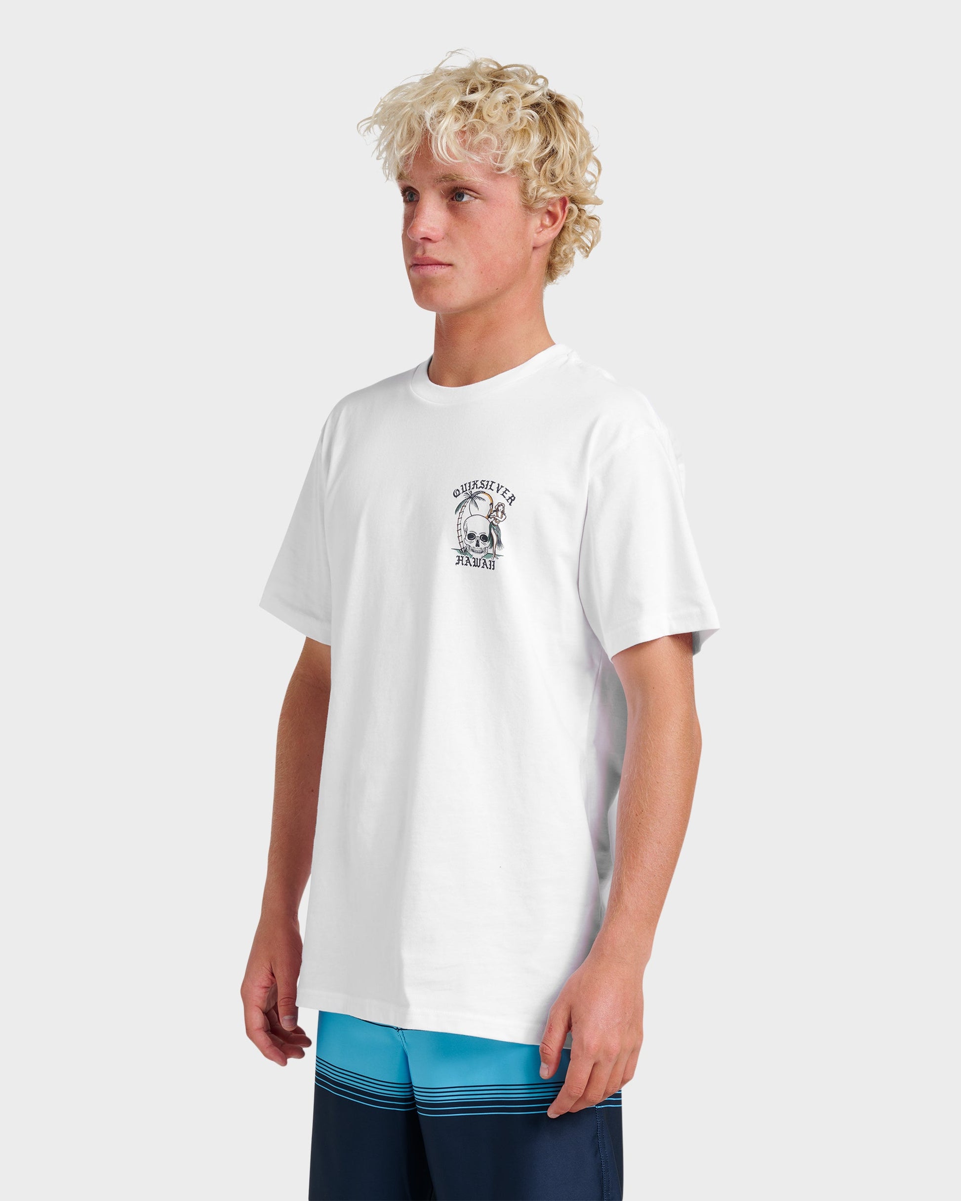 Hi Hula Dance Classic T-shirt - White White Quick Silver