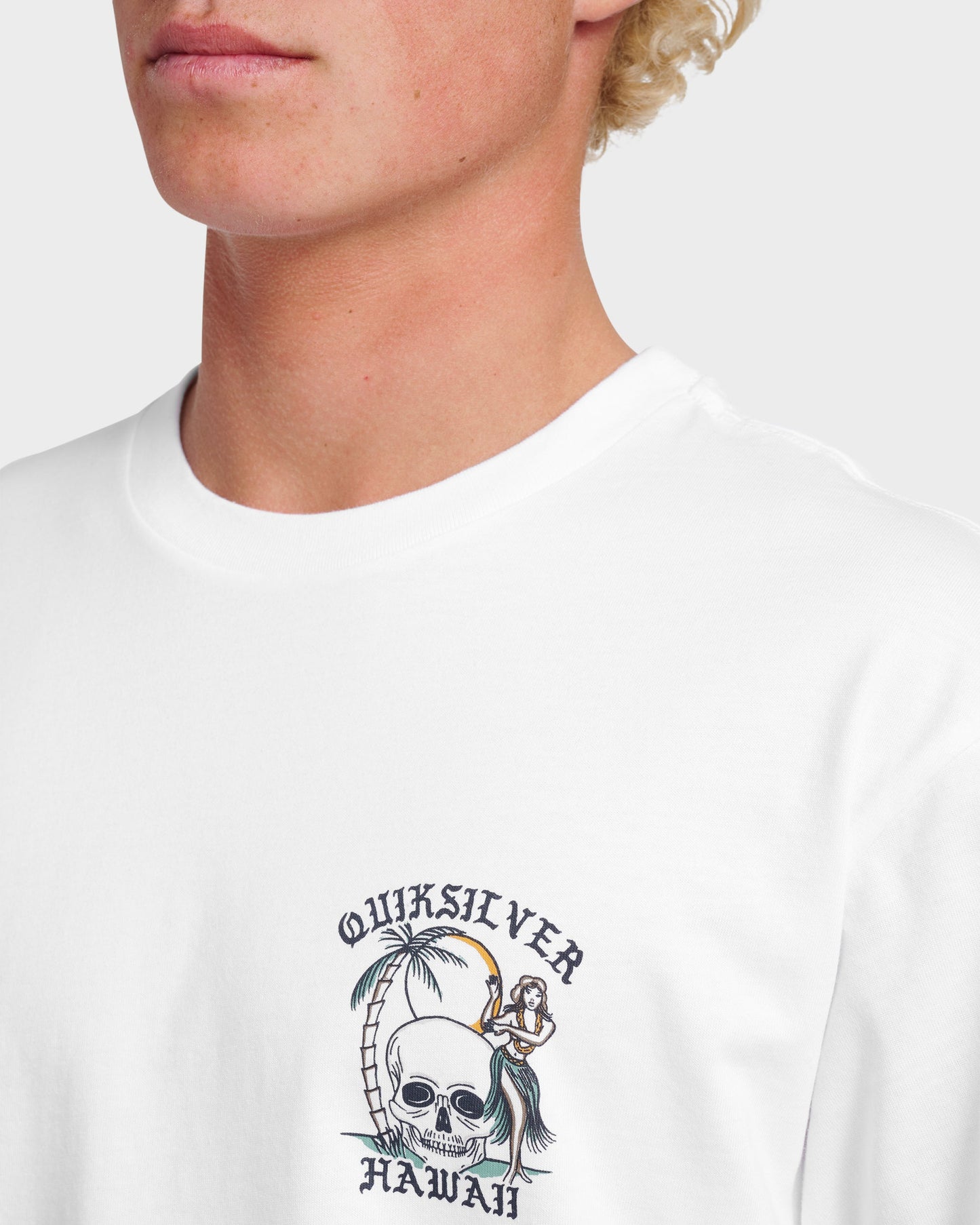 Hi Hula Dance Classic T-shirt - White White Quick Silver