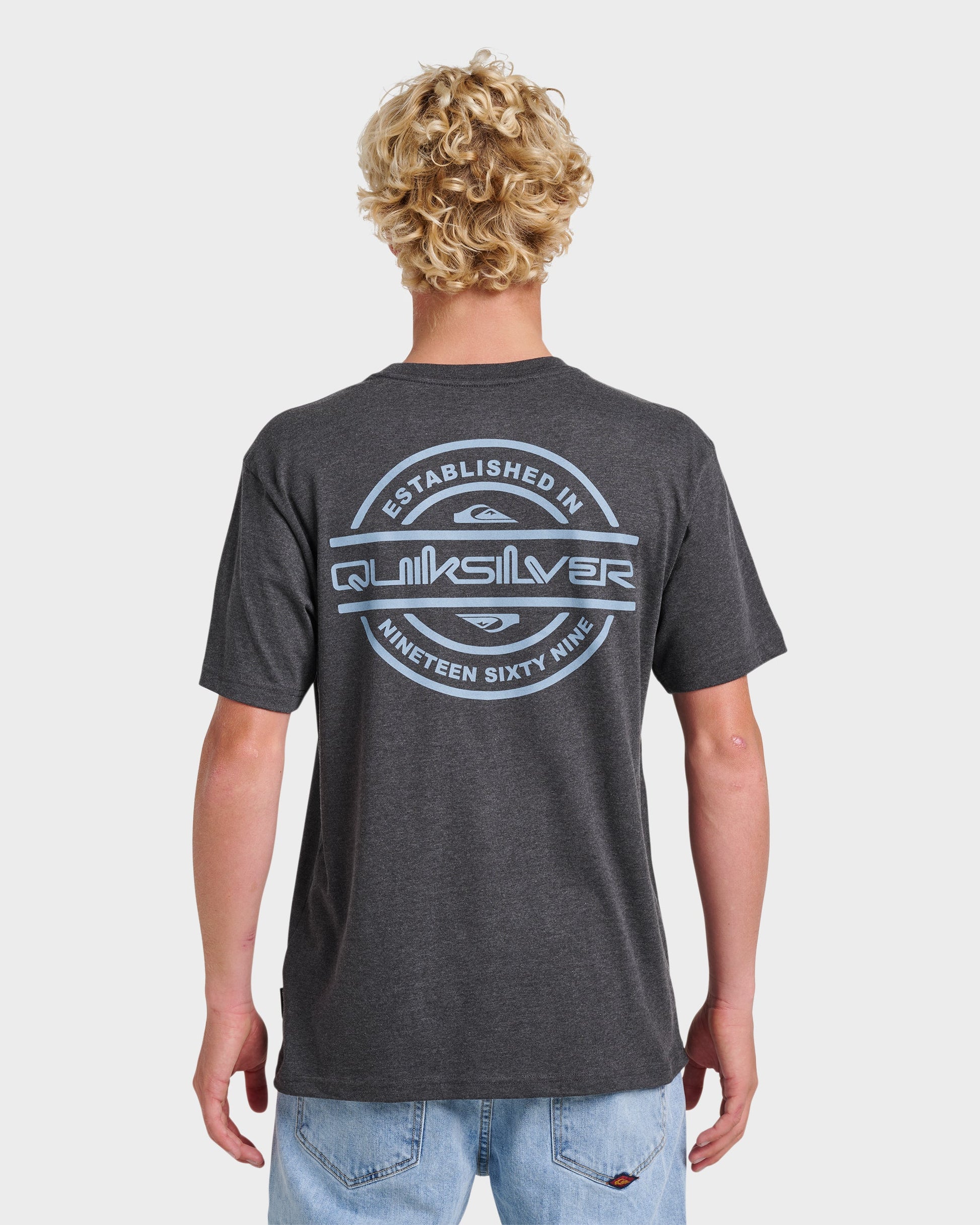 Mirrored Classic T-shirt - Charcoal Heather Charcoal Heather Quick Silver